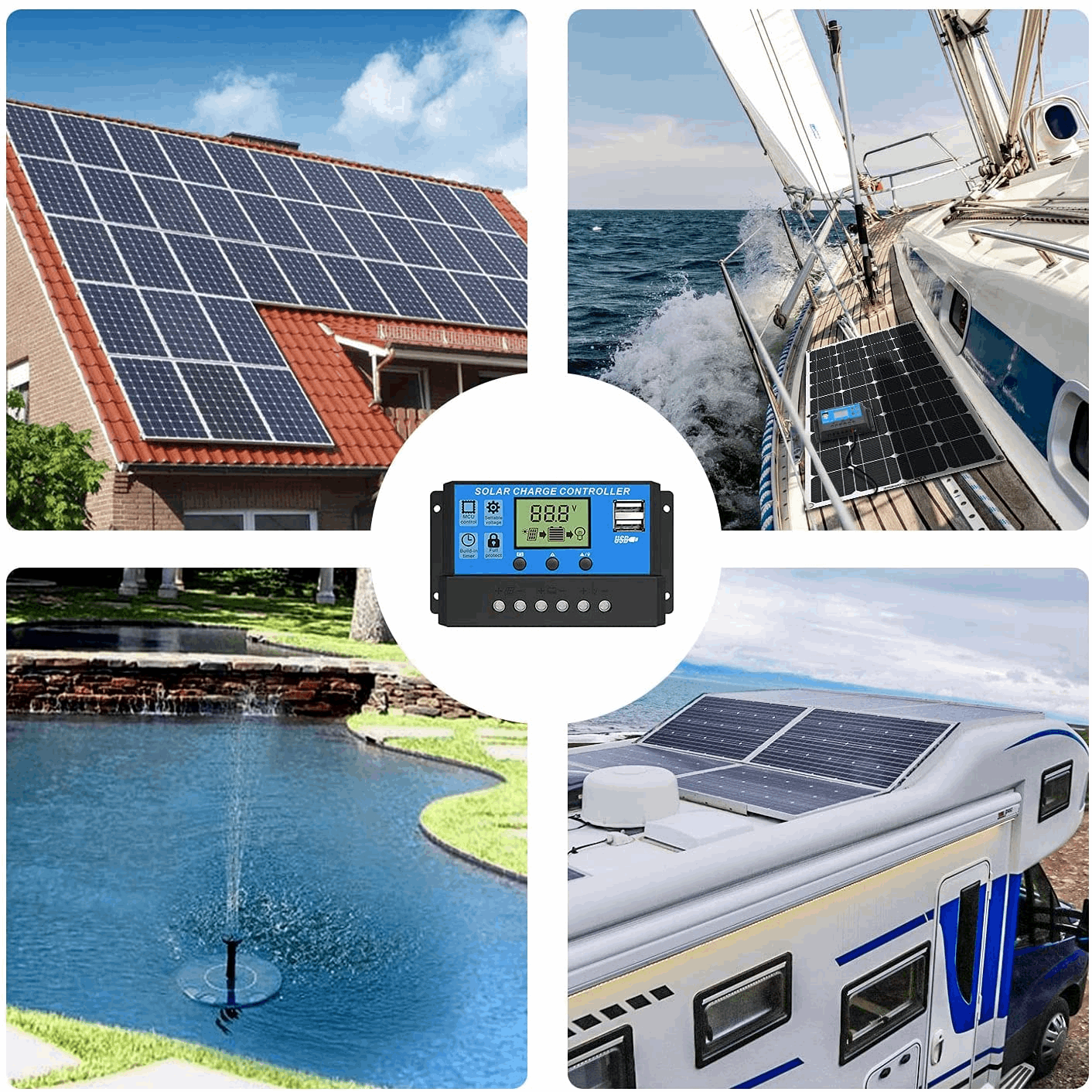 ALLPOWERS 30A Regolatore di Carica Solare