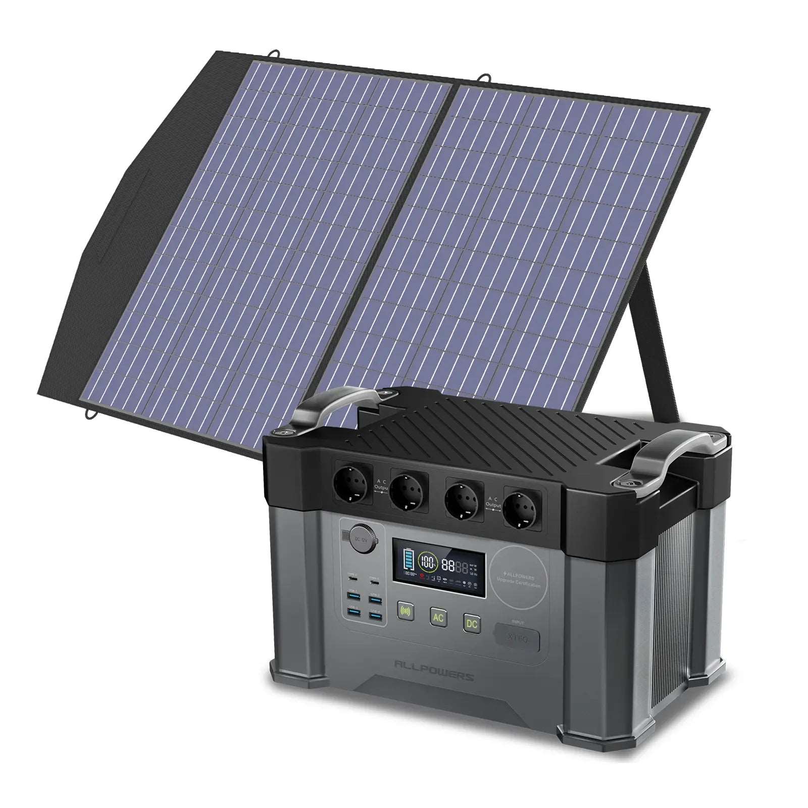 ALLPOWERS 2000W Generatore Solare (S2000 + SP027 100W Pannello Solare)