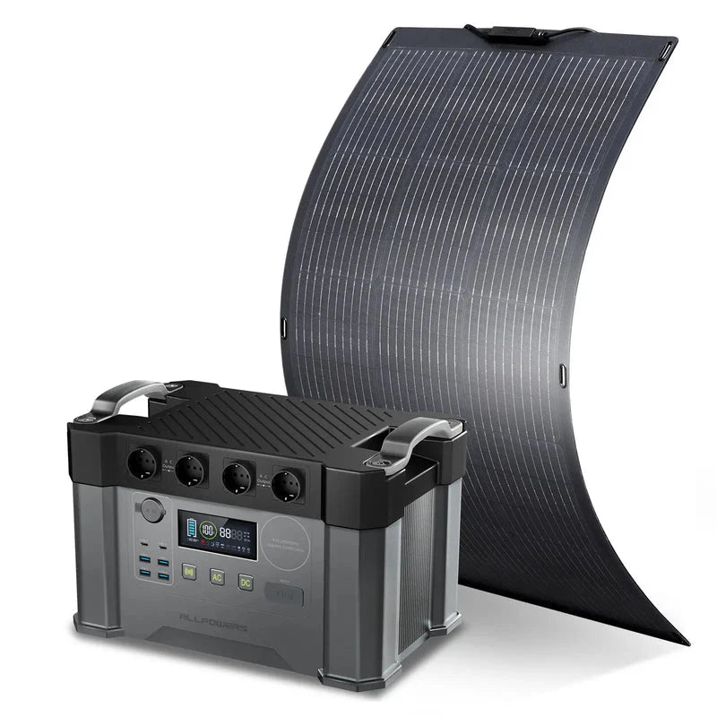 ALLPOWERS 2400W Generatore Solare S2000 Pro con FV100W Flessibile