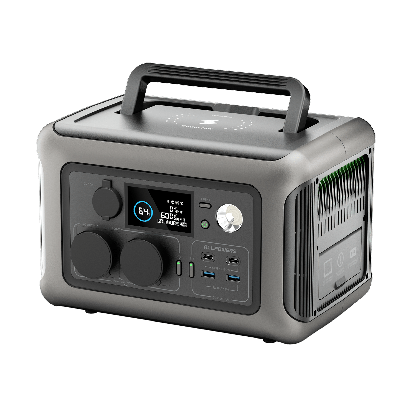 ALLPOWERS R600 Power Station Portatile 600W 299Wh Batteria LiFeP04