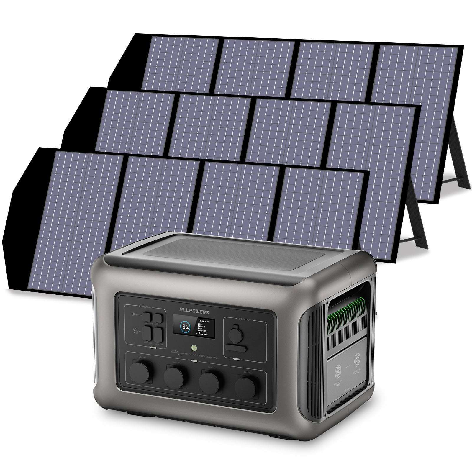 ALLPOWERS 3500W Generatore Solare (R3500 + SP029 140W Pannello Solare)