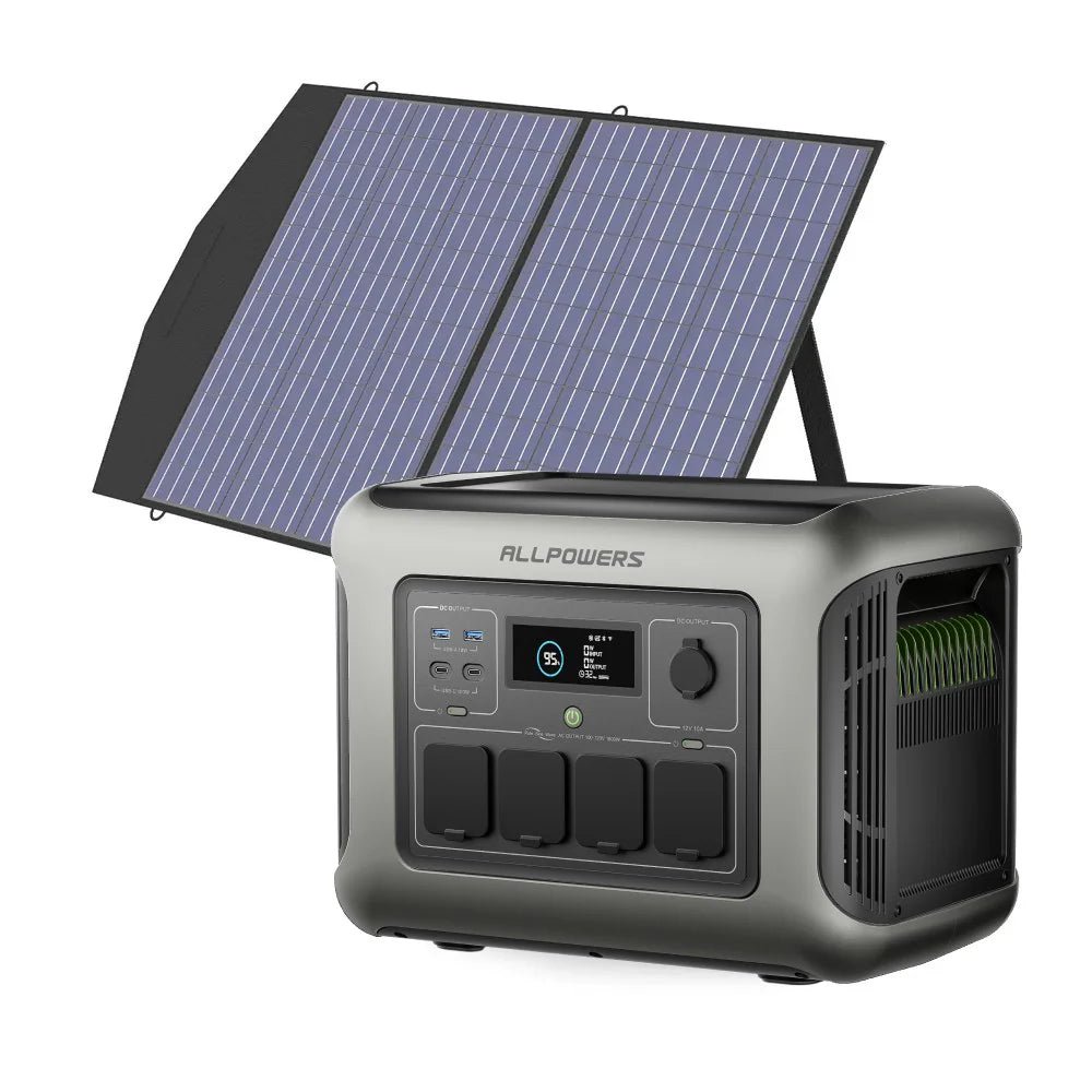 ALLPOWERS Generatore Solare 1600W (R1500 LITE + SP027 Pannello Solare 100W)