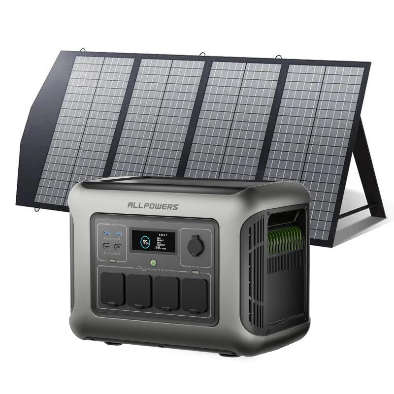 ALLPOWERS Generatore Solare 1600W (R1500 LITE + SP029 Pannello Solare 140W)