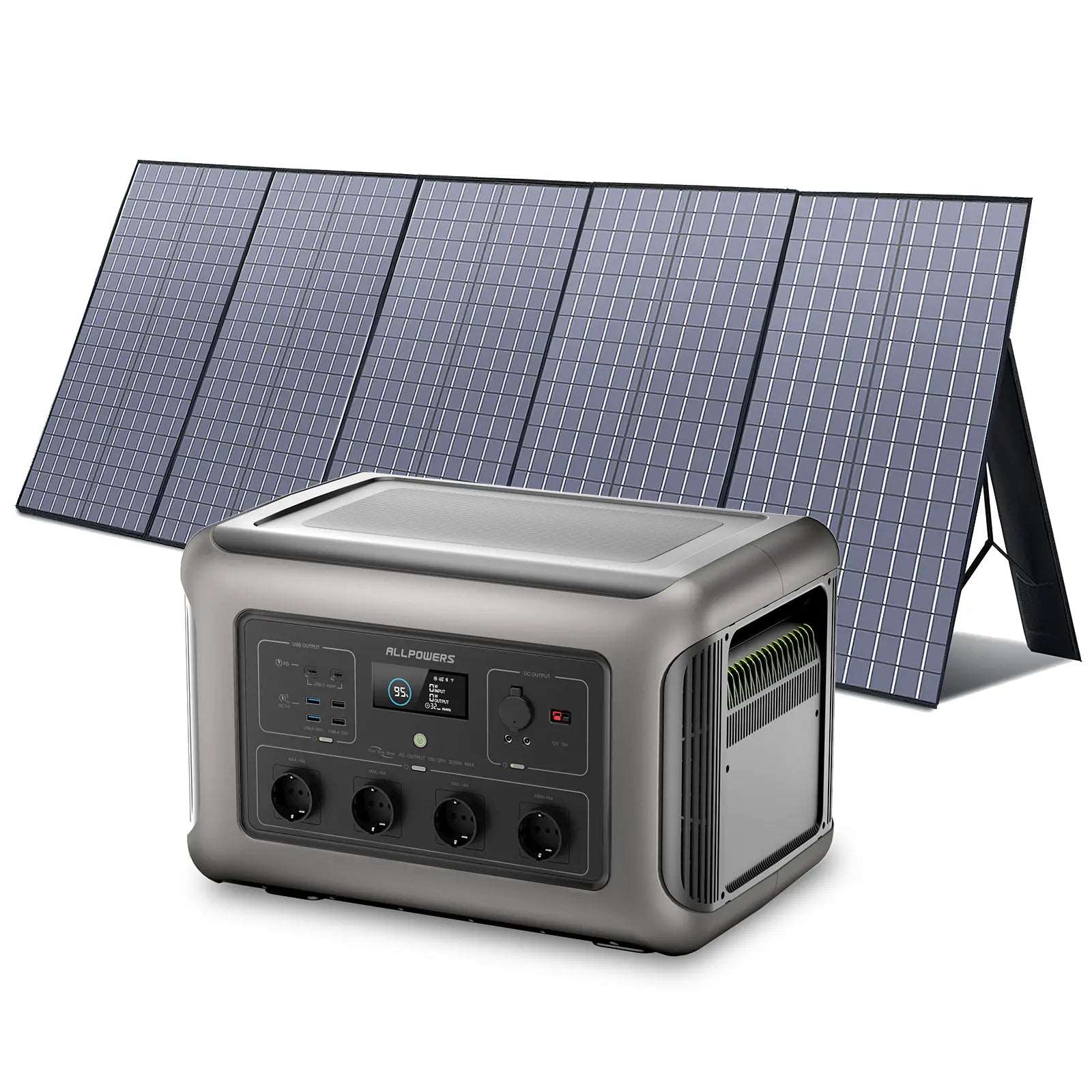 ALLPOWERS 3500W Generatore Solare (R3500 + SP037 400W Pannello Solare)