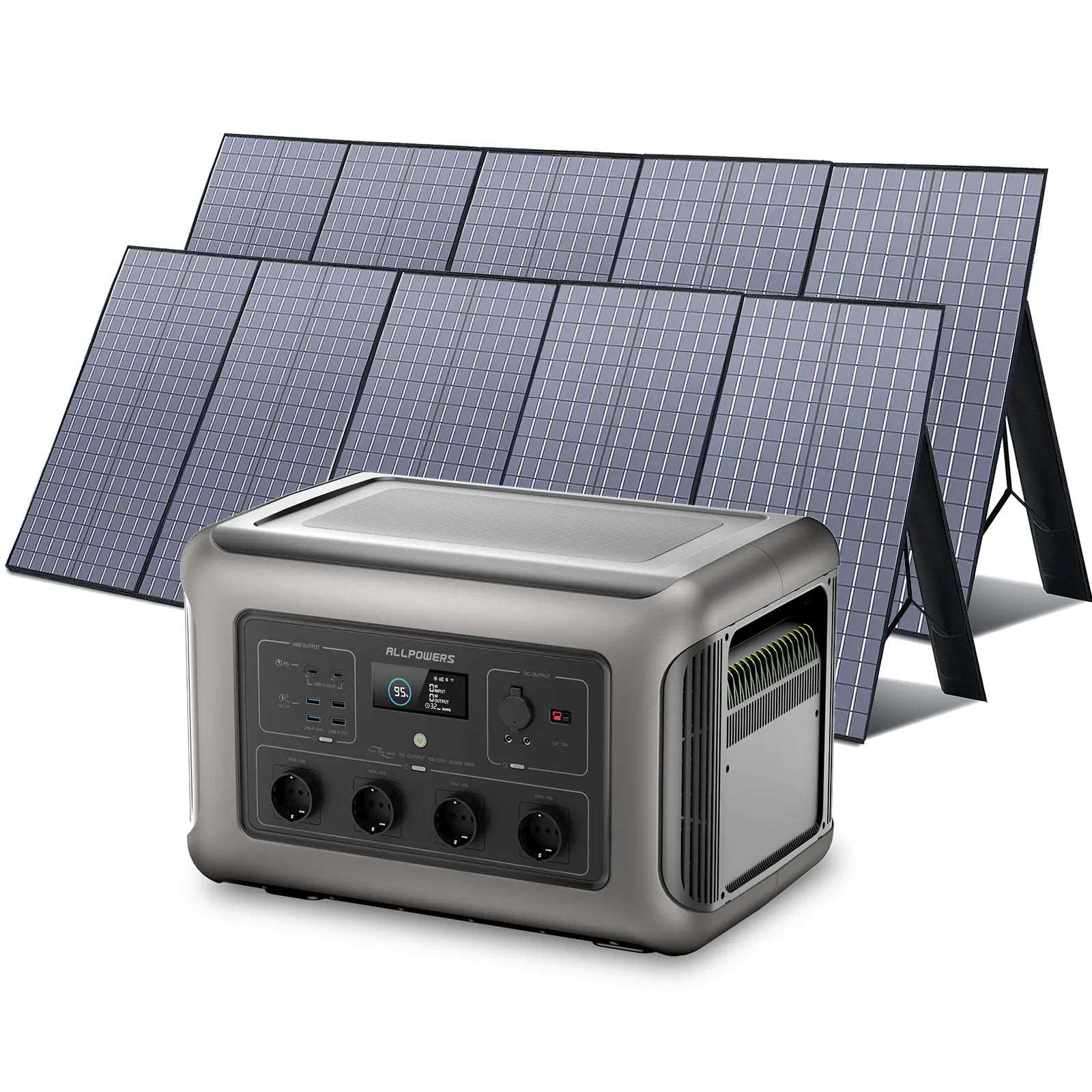 ALLPOWERS 3500W Generatore Solare (R3500 + SP037 400W Pannello Solare)