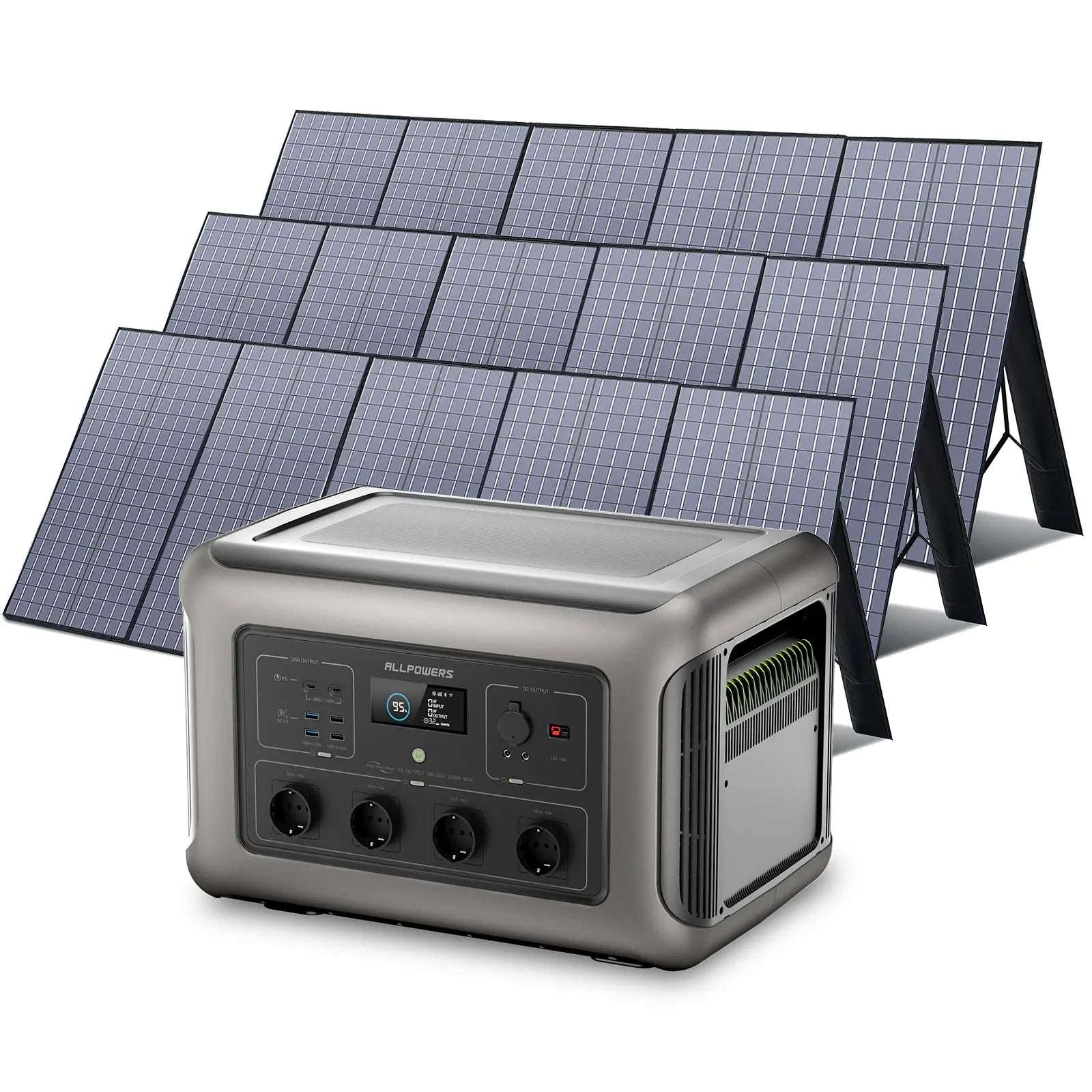 ALLPOWERS 3500W Generatore Solare (R3500 + SP037 400W Pannello Solare)