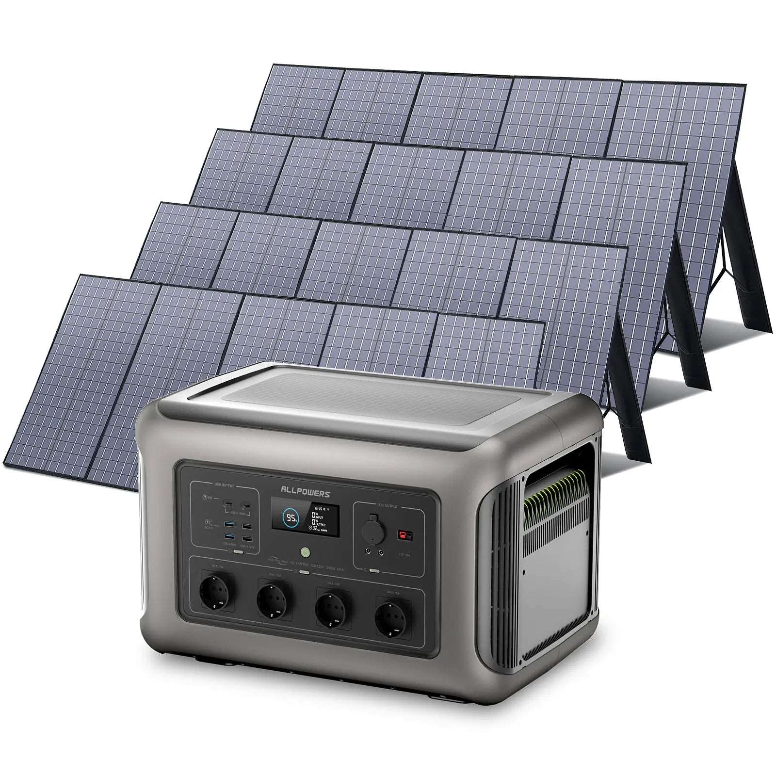 ALLPOWERS 3500W Generatore Solare (R3500 + SP037 400W Pannello Solare)