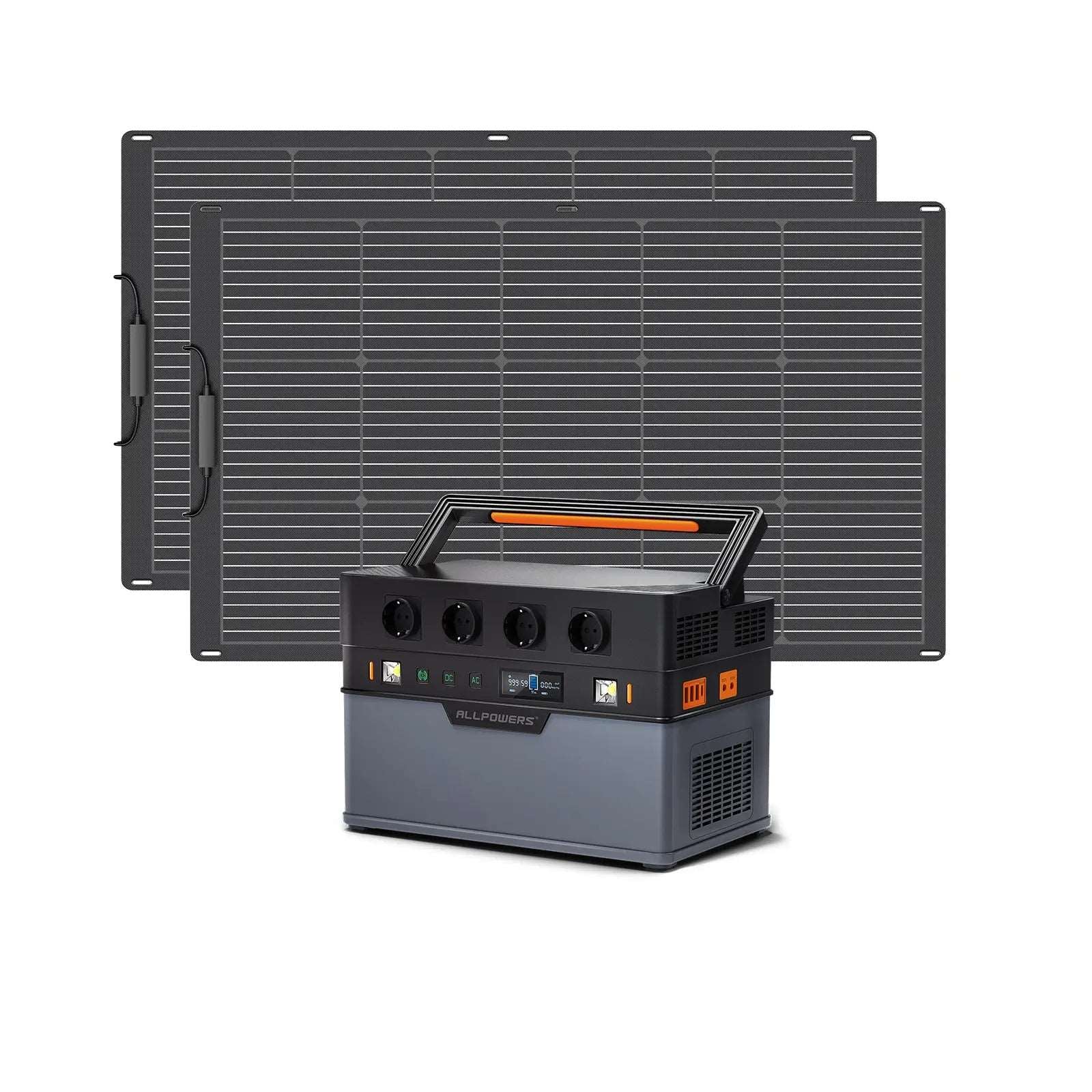 ALLPOWERS 1500W Generatore Solare (S1500 + SF100 100W Pannello Solare Flessibile)
