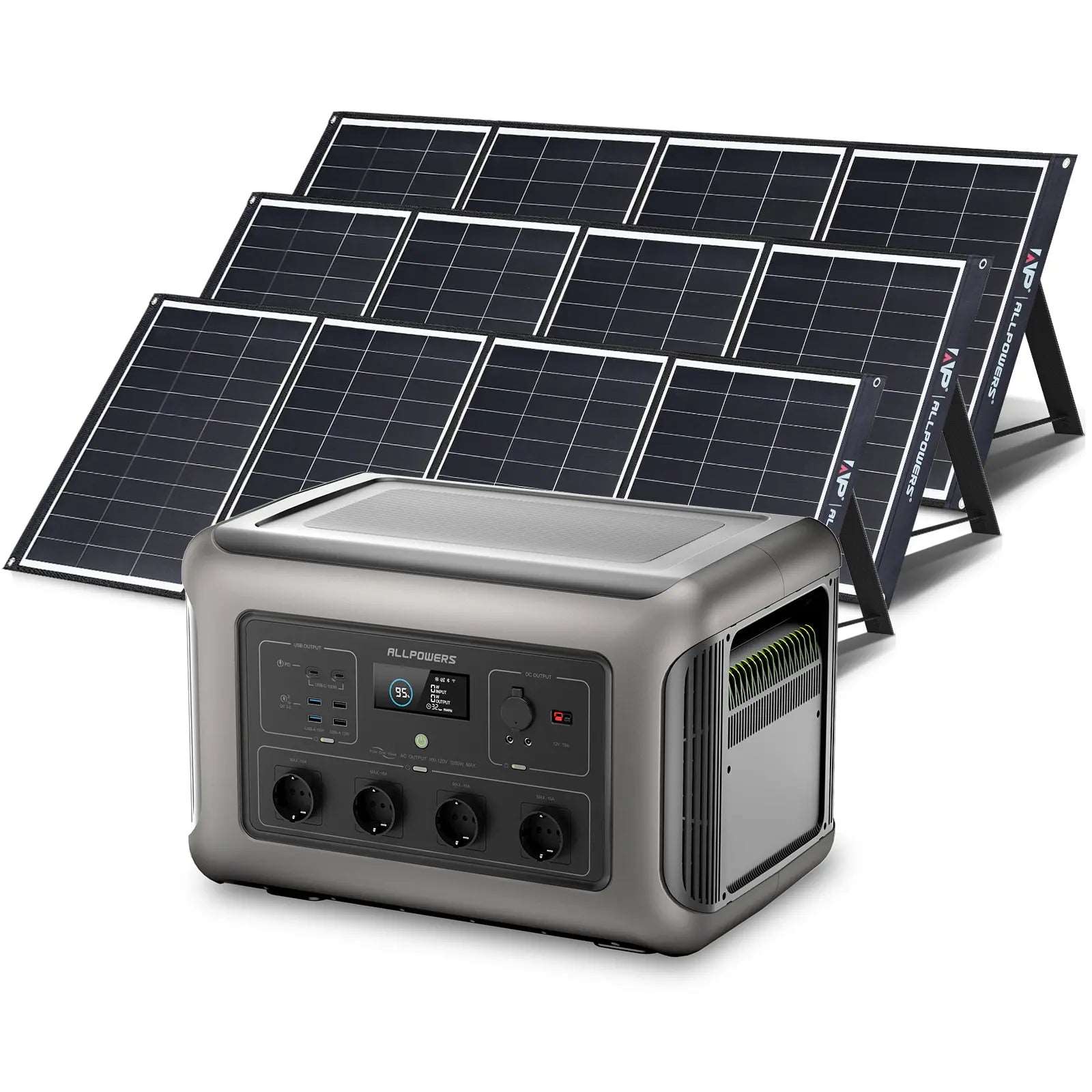 ALLPOWERS 3500W Generatore Solare (R3500 + SP035 200W Pannello Solare)