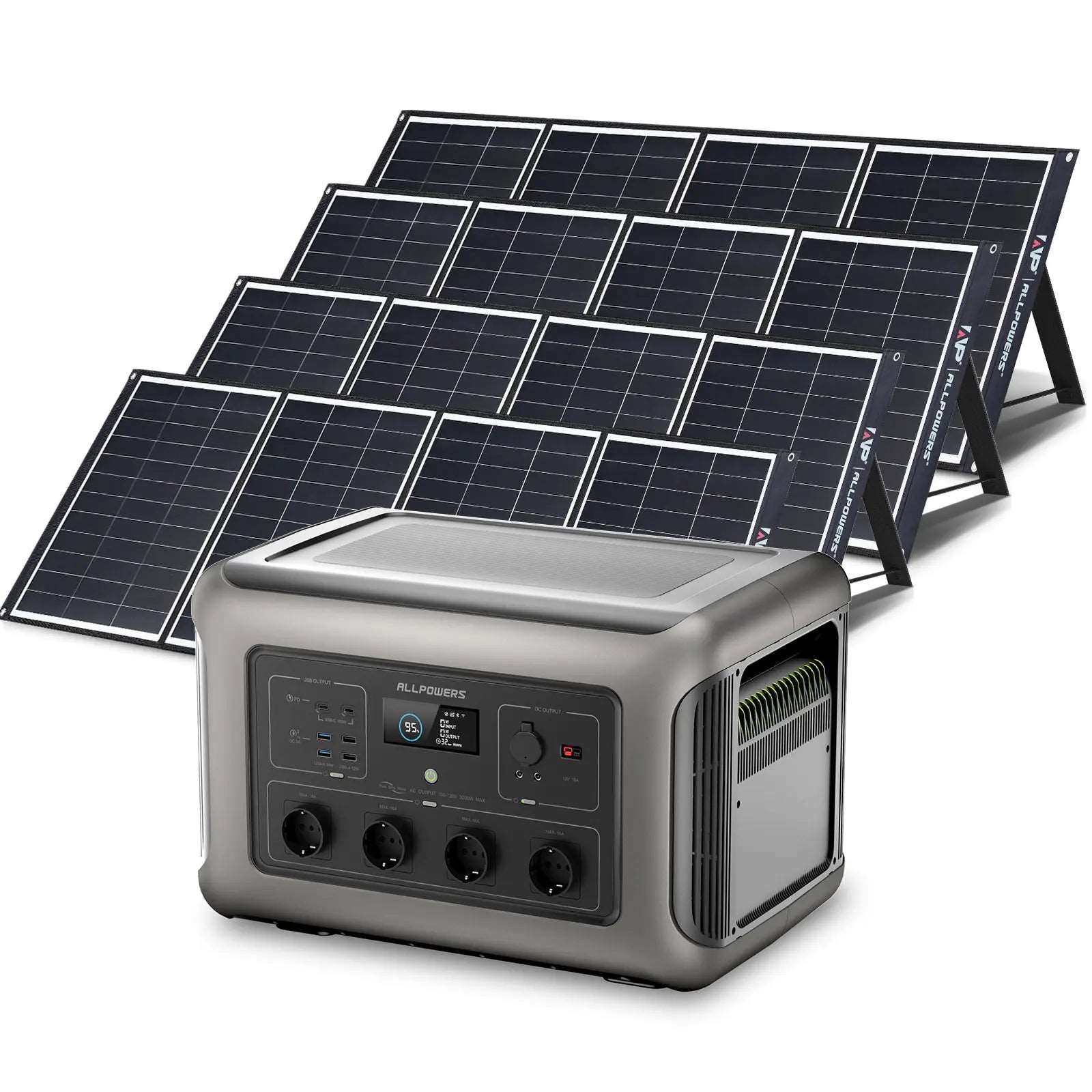ALLPOWERS 3500W Generatore Solare (R3500 + SP035 200W Pannello Solare)