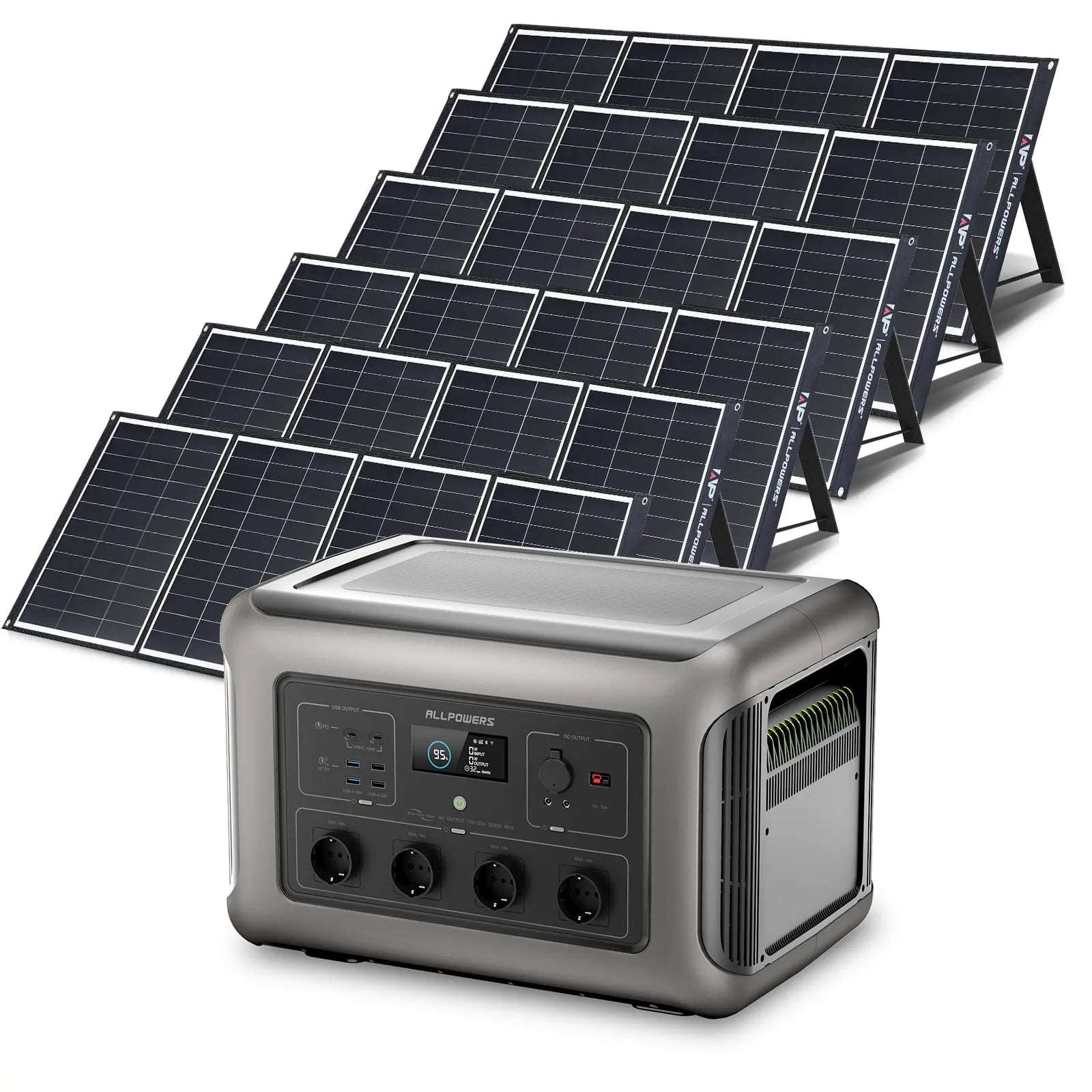 ALLPOWERS 3500W Generatore Solare (R3500 + SP035 200W Pannello Solare)