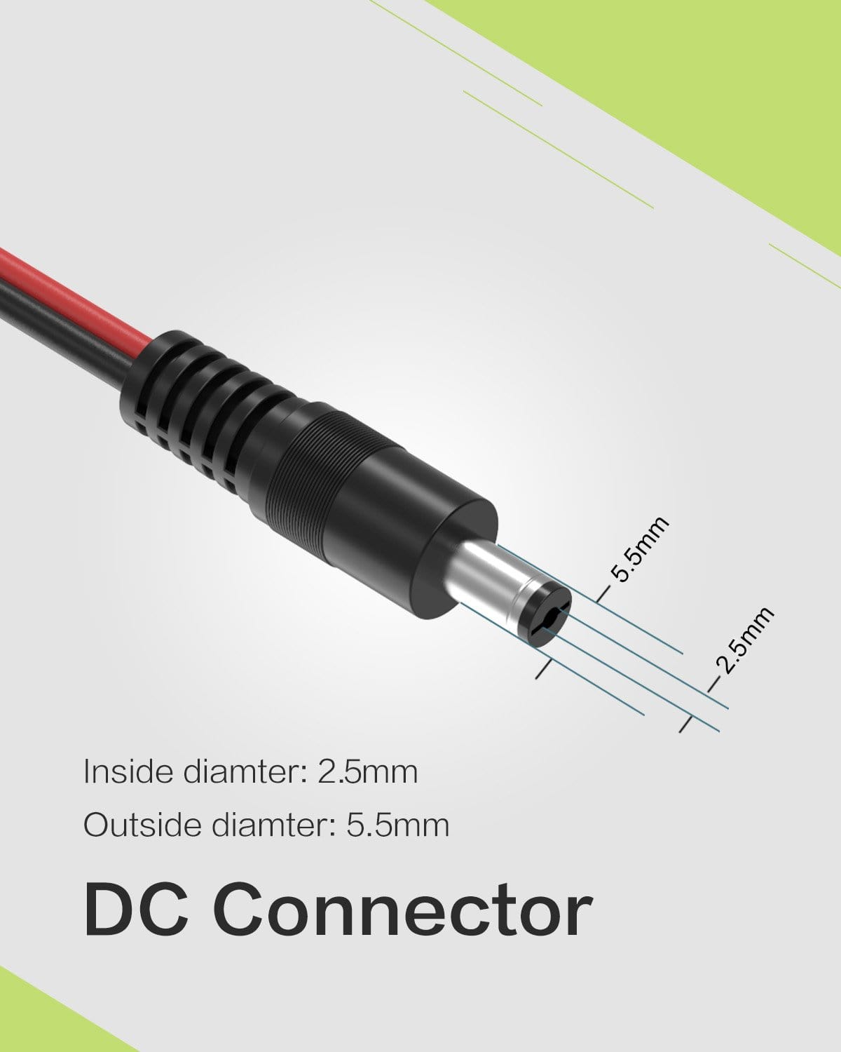 ALLPOWERS DC5525 (5,5 mm x 2,5 mm) un cable adaptador de conector Anderson
