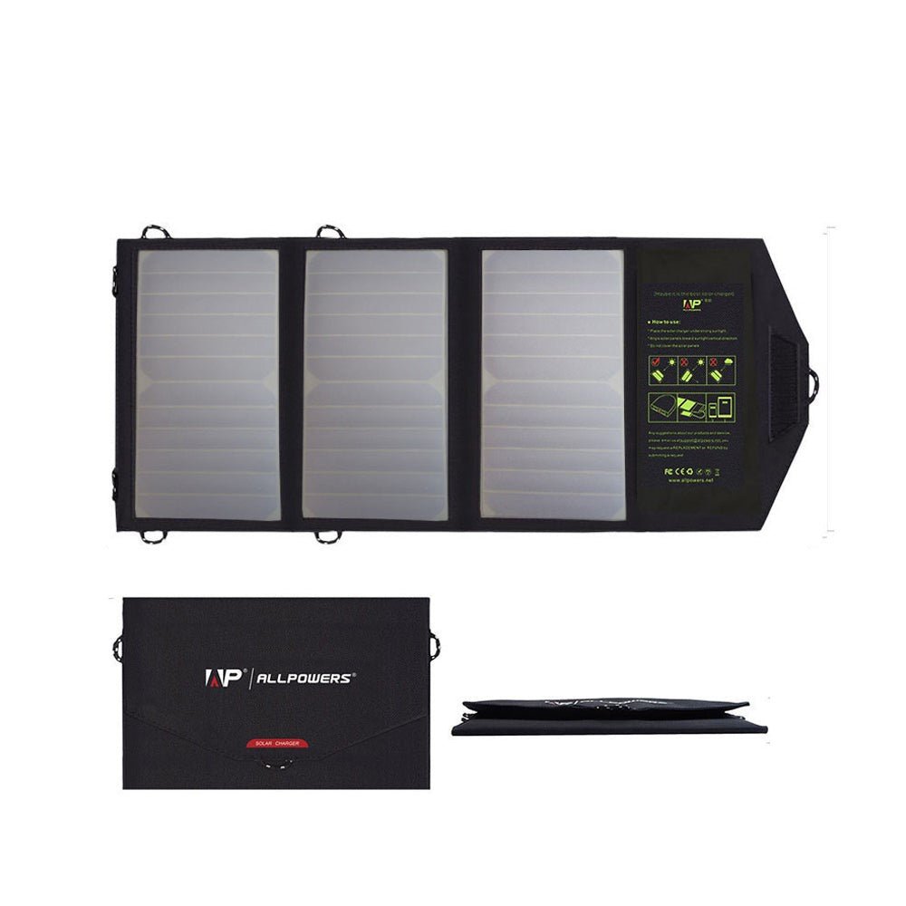 ALLPOWERS 5V 21W Caricatore Portatile a Pannello Solare