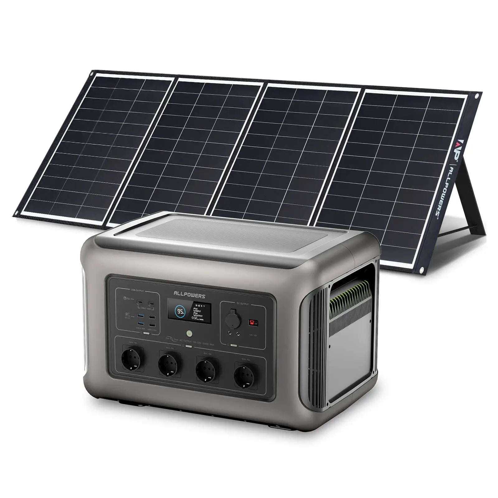 ALLPOWERS Kit Generatore Solare 3500W (R3500 + SP035 200W Pannello Sol