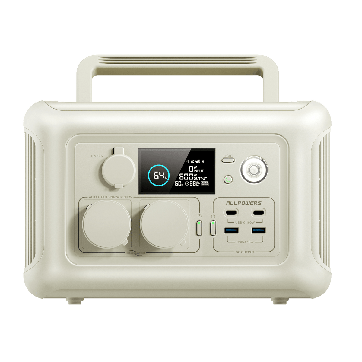 Beige Power ALLPOWERS R600 Beige | Power Station Portatile 600W