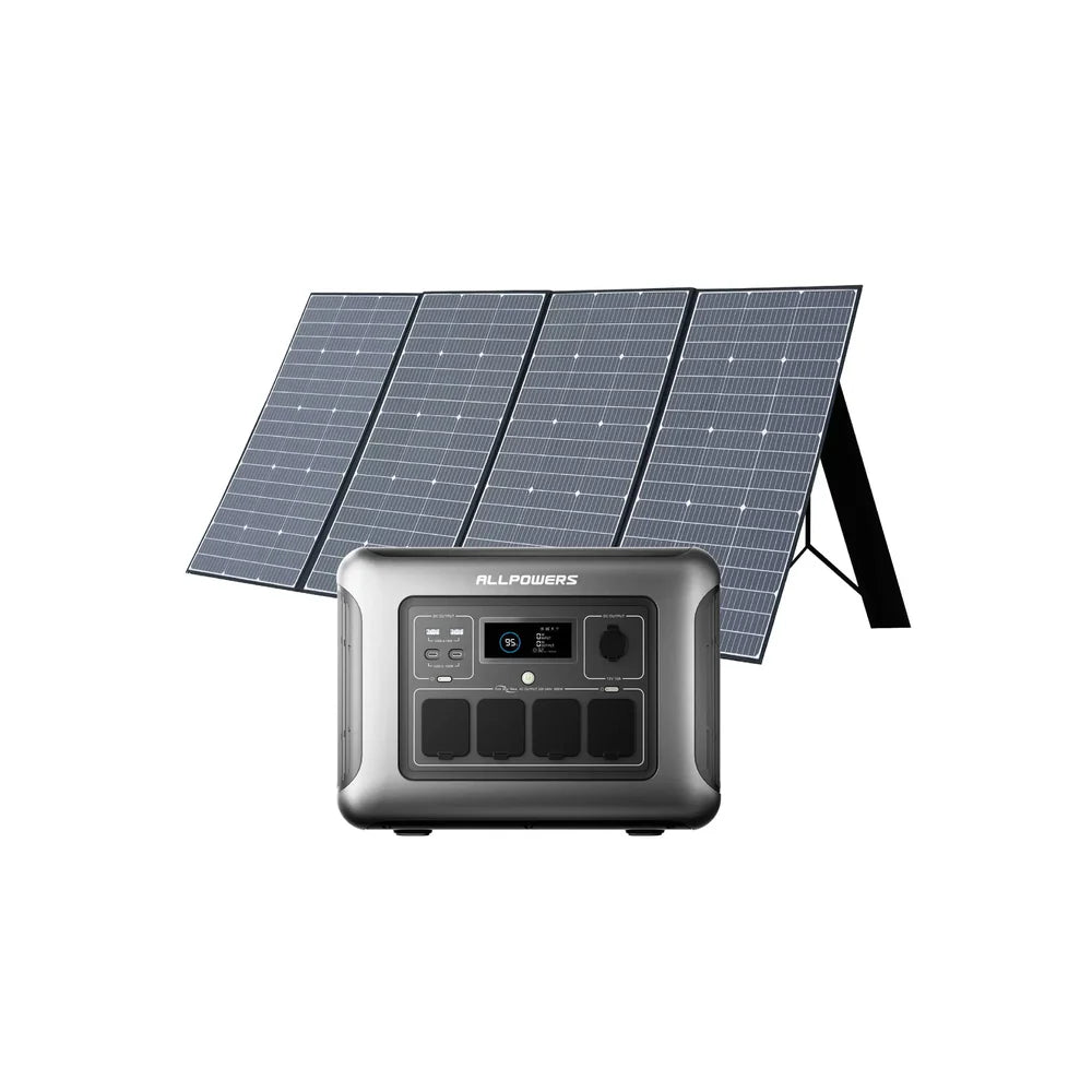 ALLPOWERS Generatore Solare 1600W (R1500 LITE + SP037 Pannello Solare 400W)