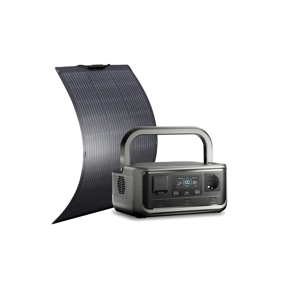 ALLPOWERS Generatore Solare 300W (P300 + SF100 Pannello Solare Flexible 100W)