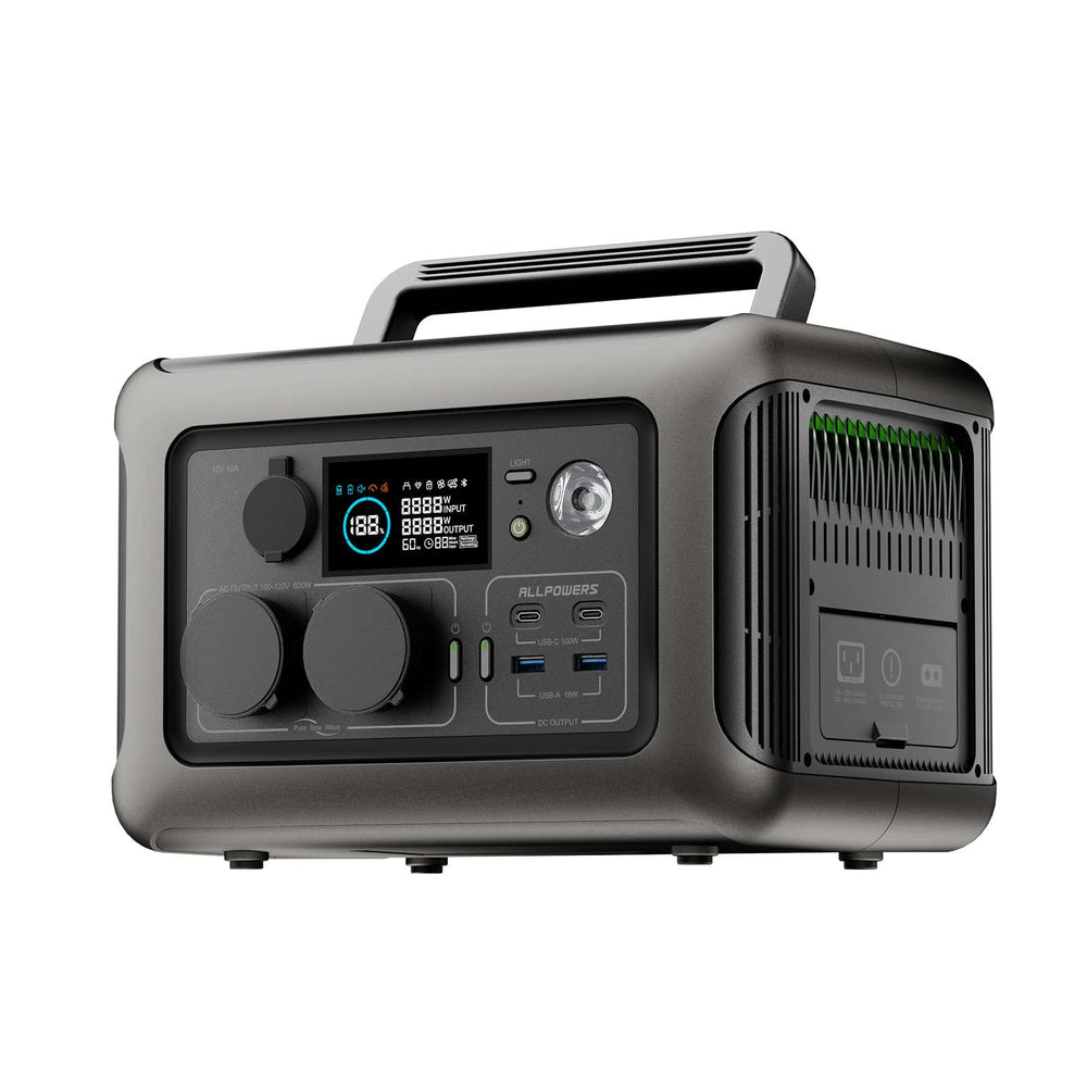 ALLPOWERS R600 Power Station Portatile 600W 299Wh Batteria LiFeP04