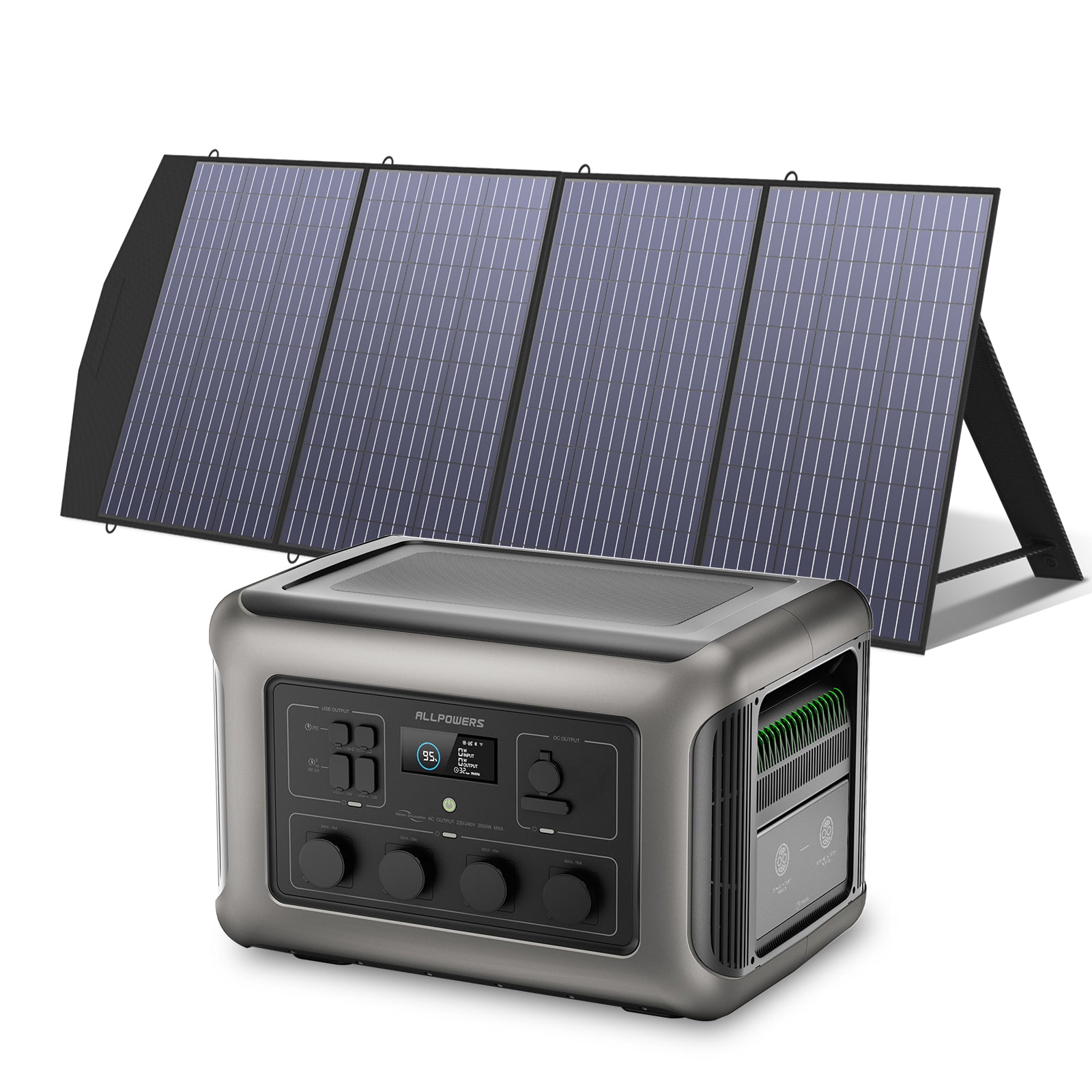 ALLPOWERS 3500W Generatore Solare (R3500 + SP033 200W Pannello Solare)