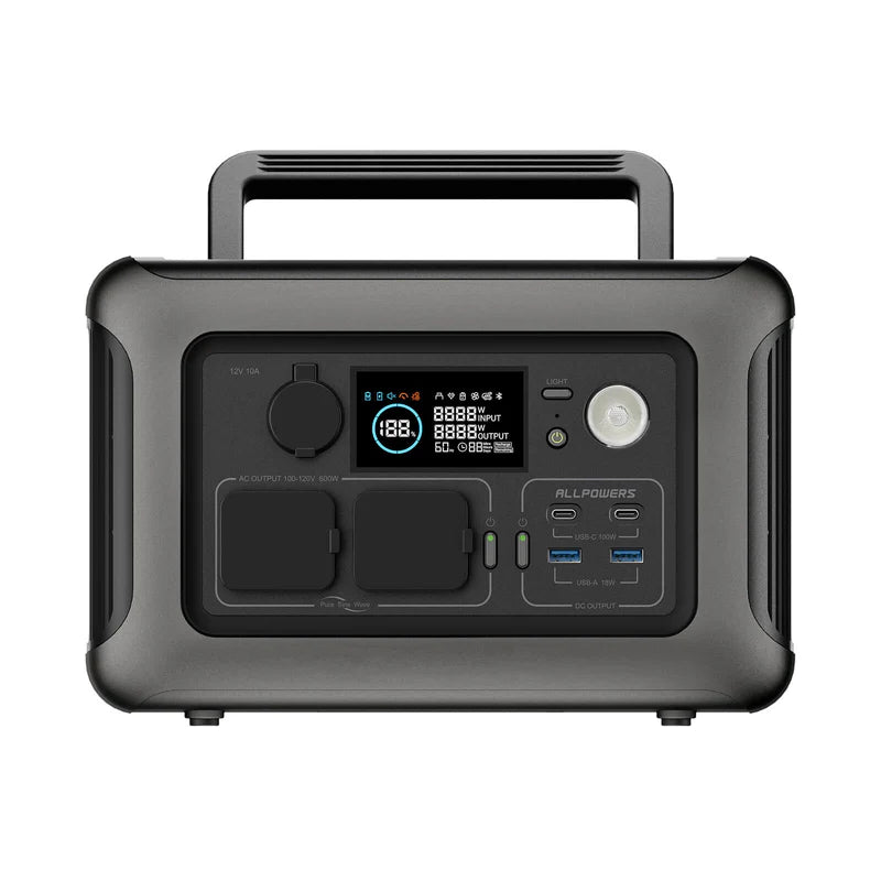 ALLPOWERS R600 Power Station Portatile 600W 299Wh Batteria LiFeP04