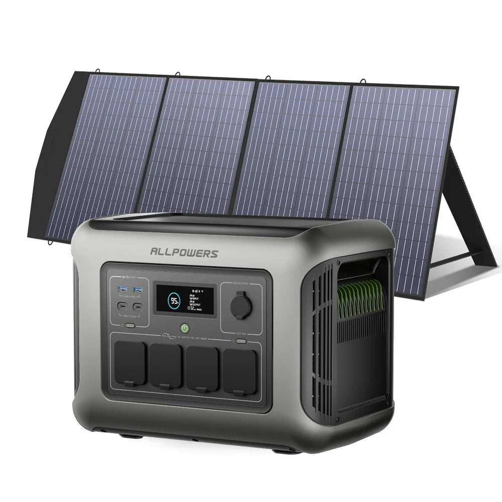 ALLPOWERS Generatore Solare 1600W (R1500 LITE + SP033 Pannello Solare 200W)