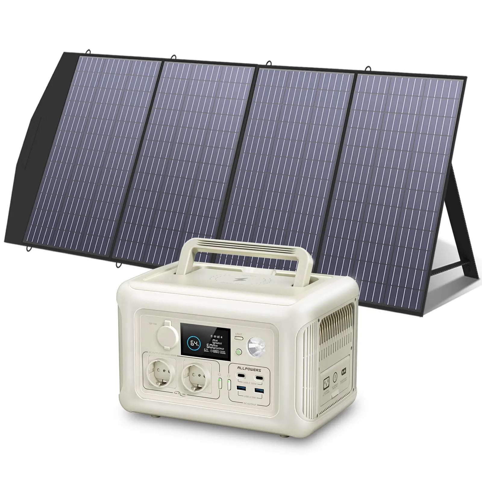 ALLPOWERS Generatore Solare 600W (R600 + SP033 Pannello Solare 200W)