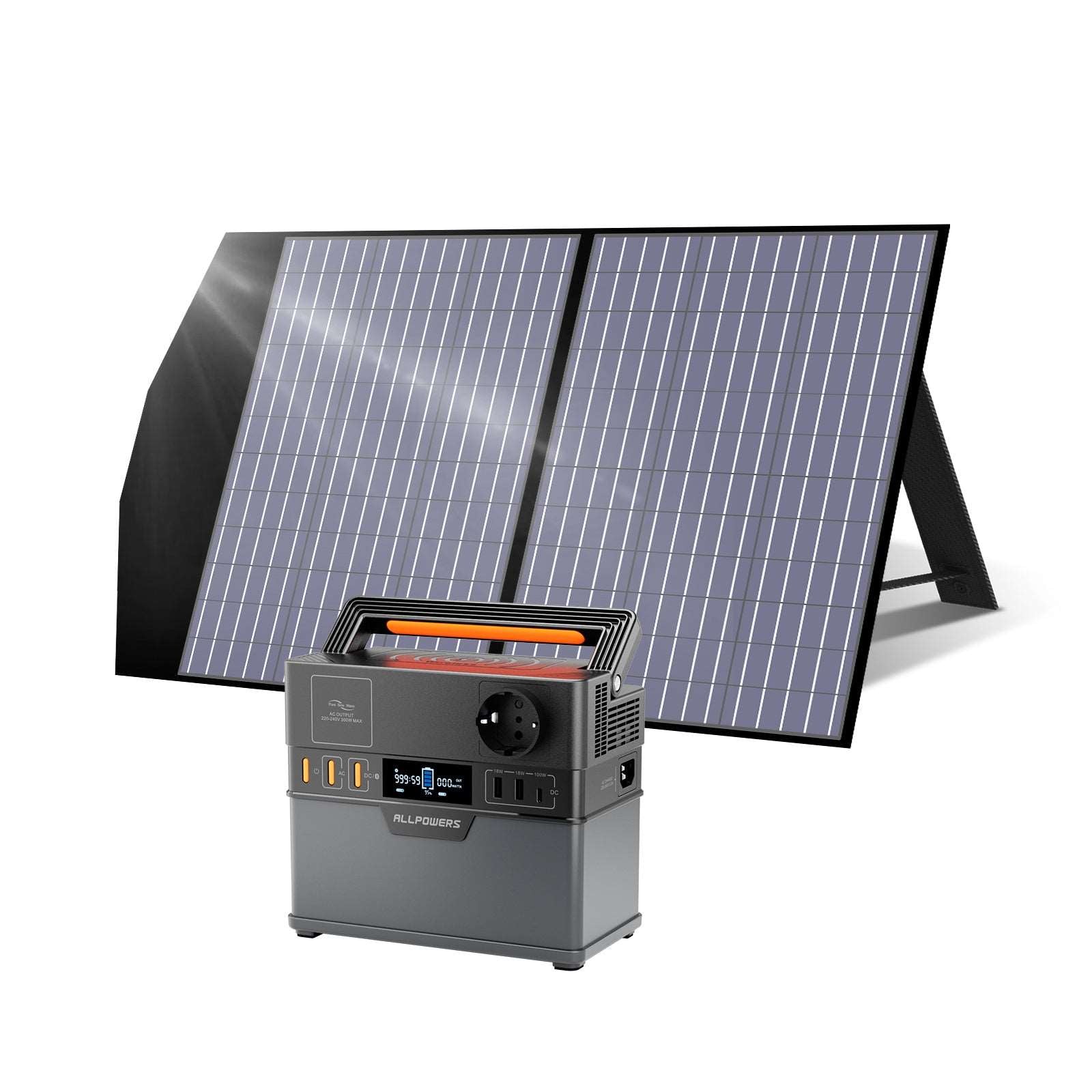 ALLPOWERS 300W Generatore Solare (S300 Plus + SP027 PV 100W )