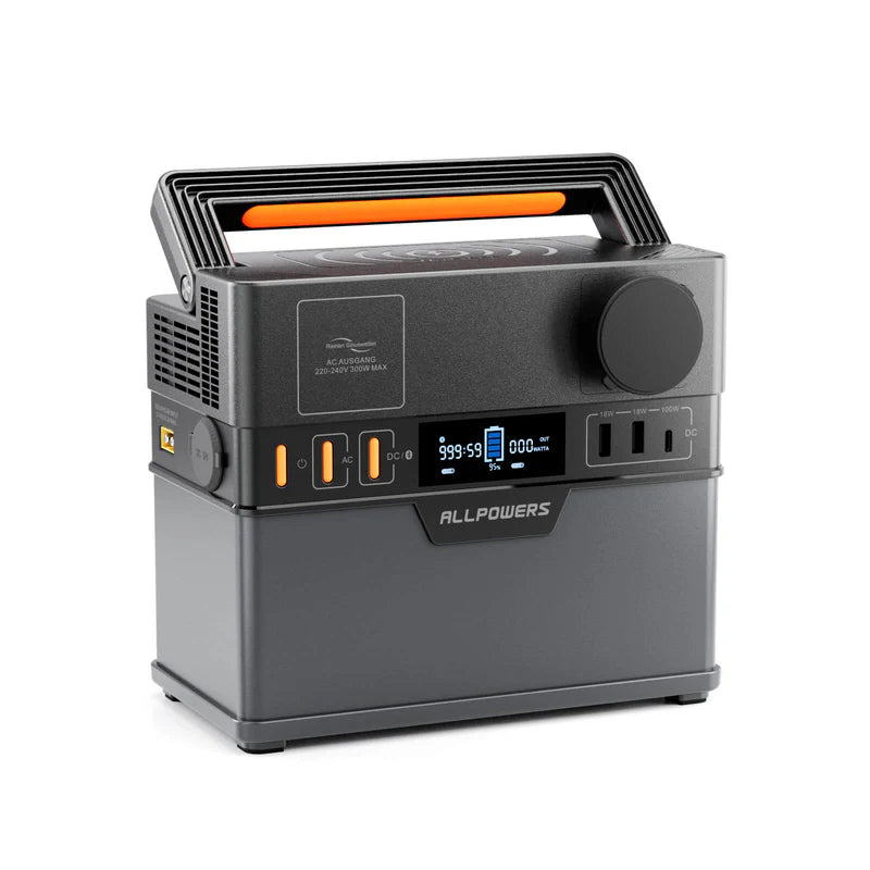 ALLPOWERS 300W Generatore Solare (S300 Plus + SP027 PV 100W )