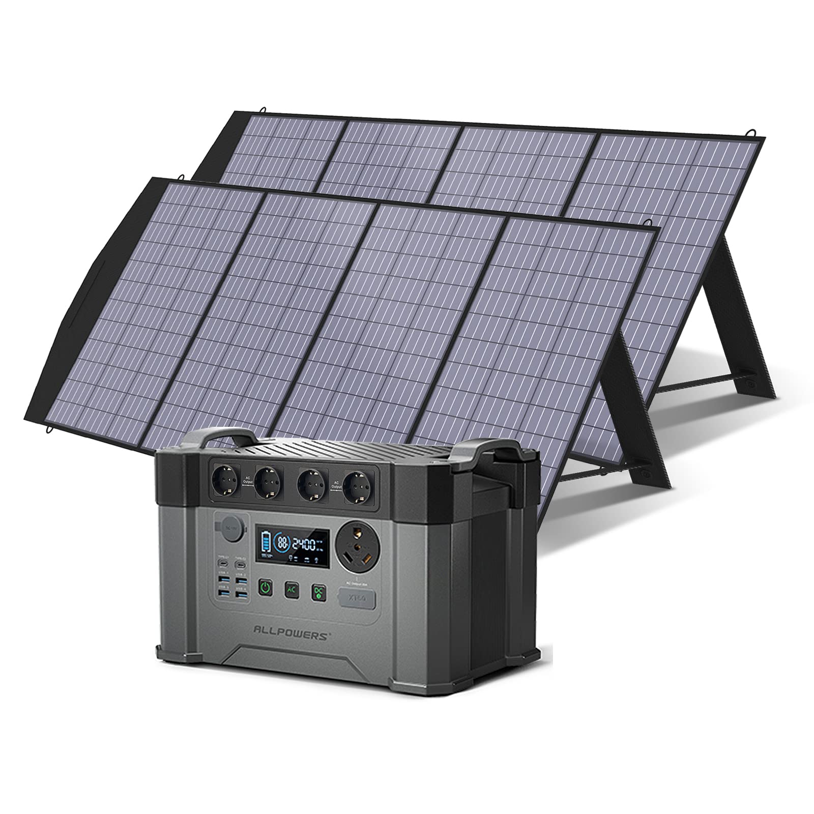 ALLPOWERS Kit Generatore Solare 2400W (S2000 Pro + SP033 200W Pannello Solare)