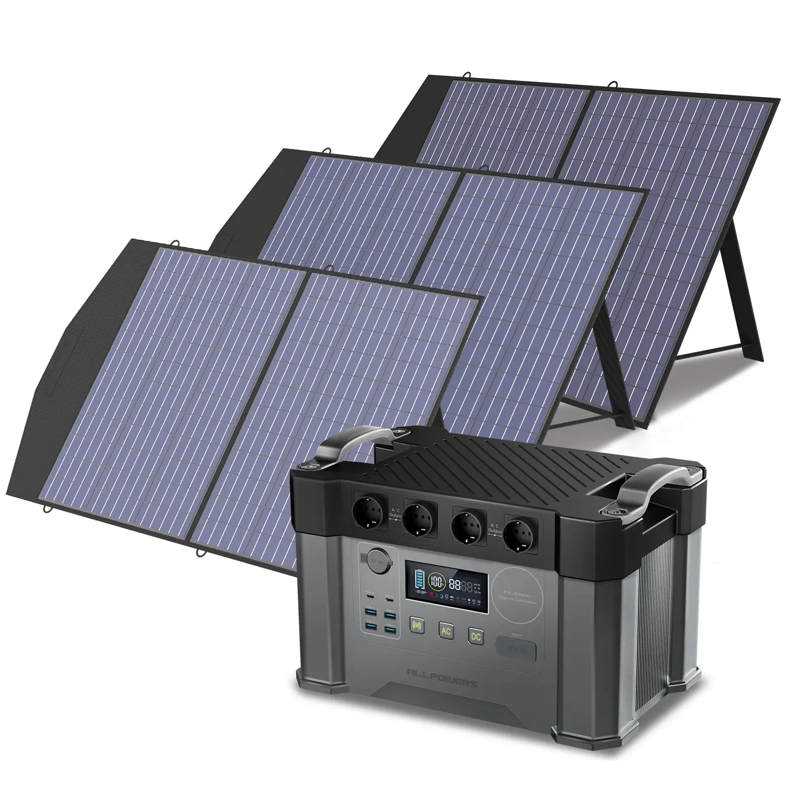 ALLPOWERS Kit Generatore Solare 2000W (S2000 + SP027 100W Pannello Solare)