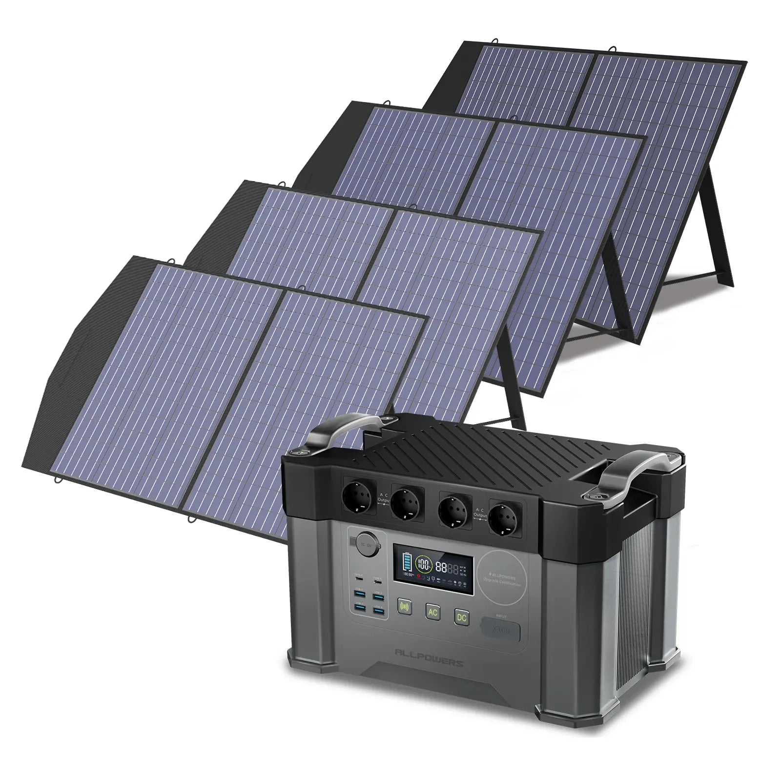 ALLPOWERS Kit Generatore Solare 2000W (S2000 + SP027 100W Pannello Solare)