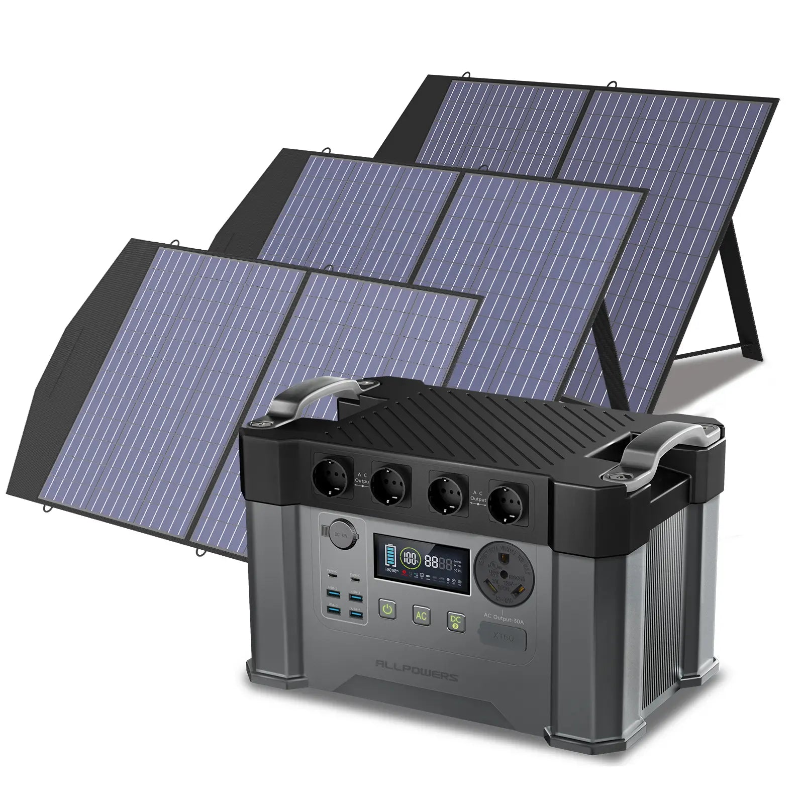 ALLPOWERS Kit Generatore Solare 2400W (S2000 Pro + SP027 100W Pannello Solare)