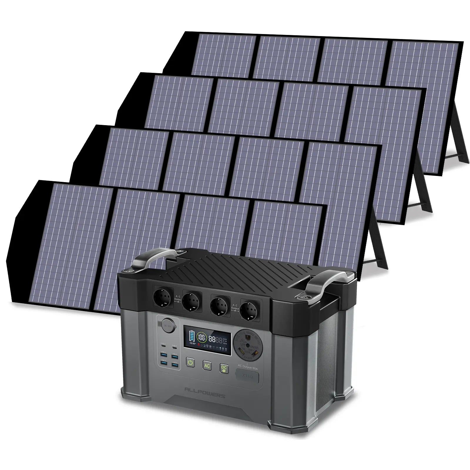 ALLPOWERS 2400W Generatore Solare (S2000 Pro + SP029 140W Pannello Solare)