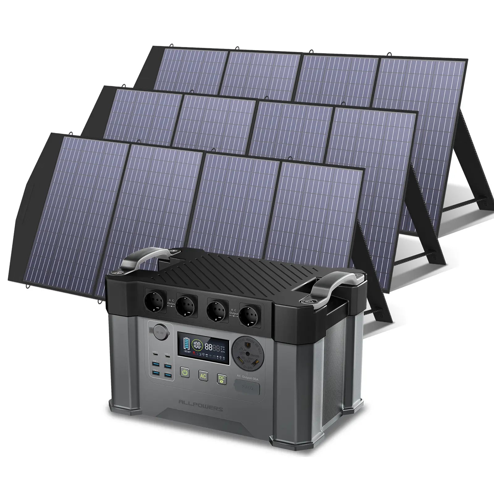 ALLPOWERS Kit Generatore Solare 2400W (S2000 Pro + SP033 200W Pannello Solare)