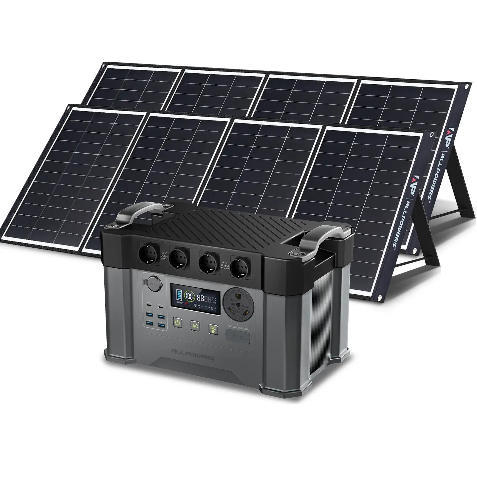 ALLPOWERS Kit Generatore Solare 2400W (S2000 Pro + SP035 200W Pannello Solare)