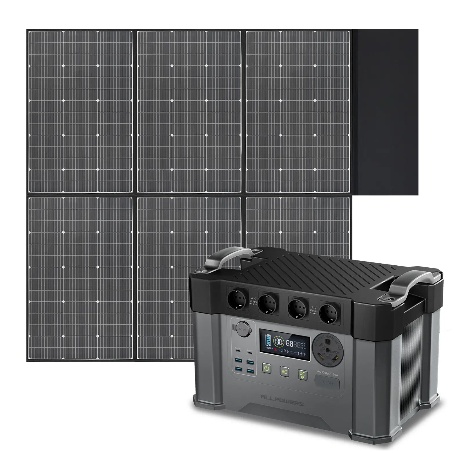 ALLPOWERS Kit Generatore Solare 2400W (S2000 Pro + SP039 600W Pannello Solare)
