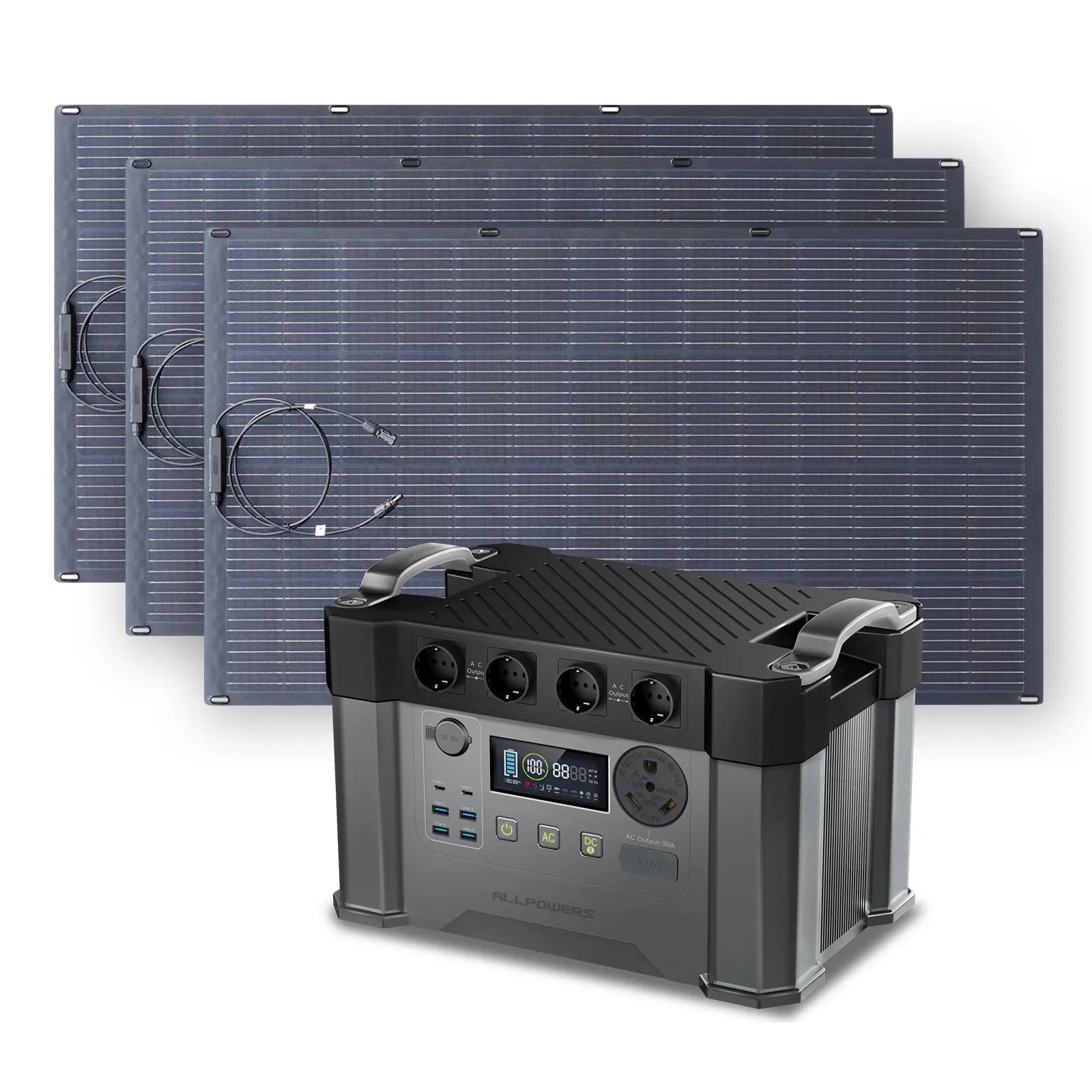 ALLPOWERS 2400W Generatore Solare S2000 Pro con FV200W Flessibile