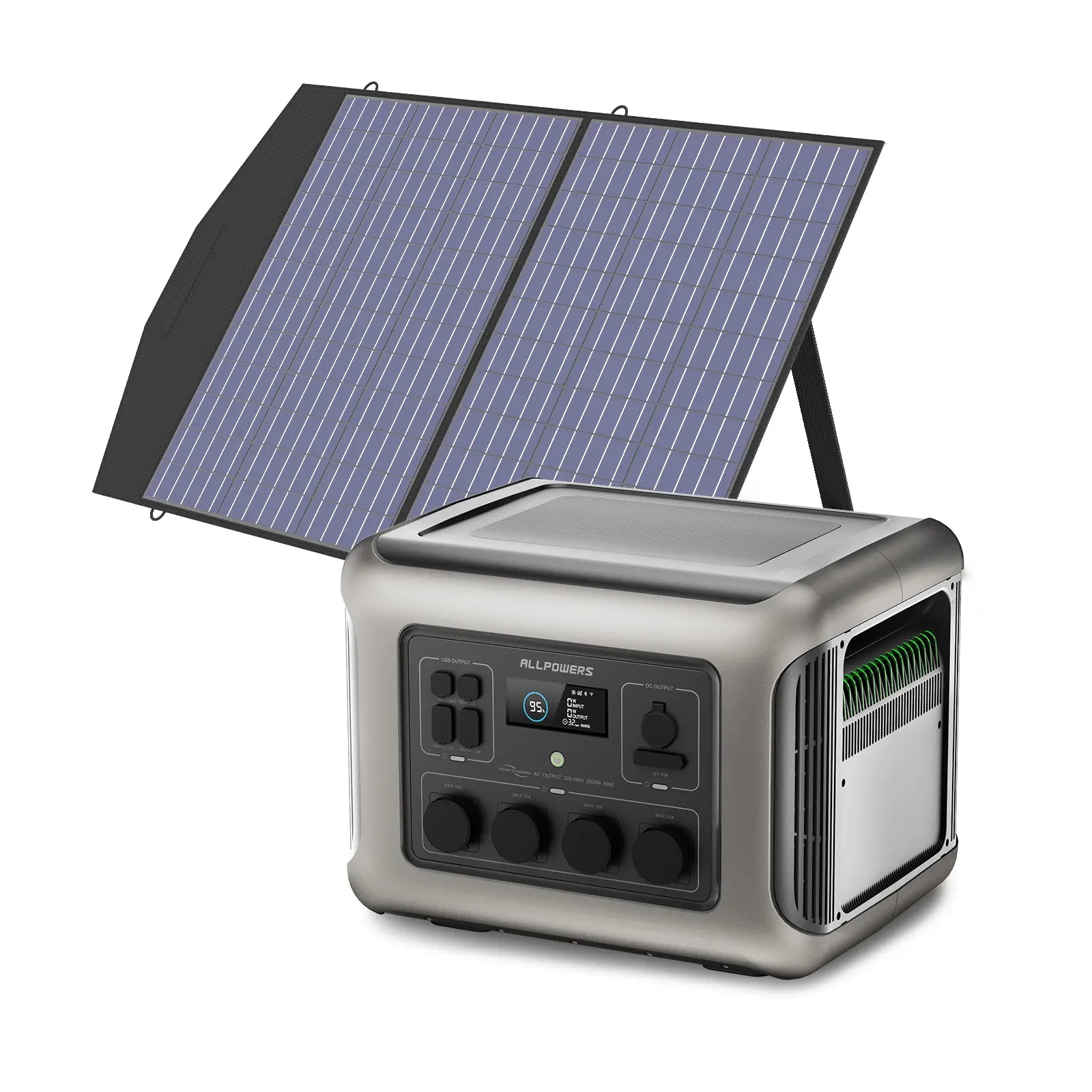 ALLPOWER Kit Generatore Solare 2500W (R2500 + SP027 100W Pannello Solare)