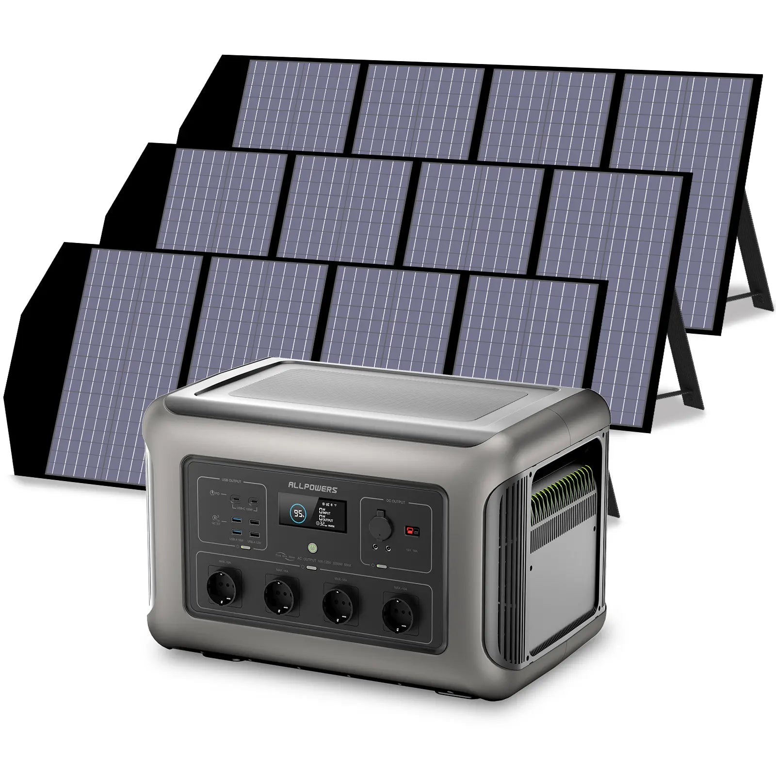 ALLPOWERS 3500W Generatore Solare (R3500 + SP029 140W Pannello Solare)