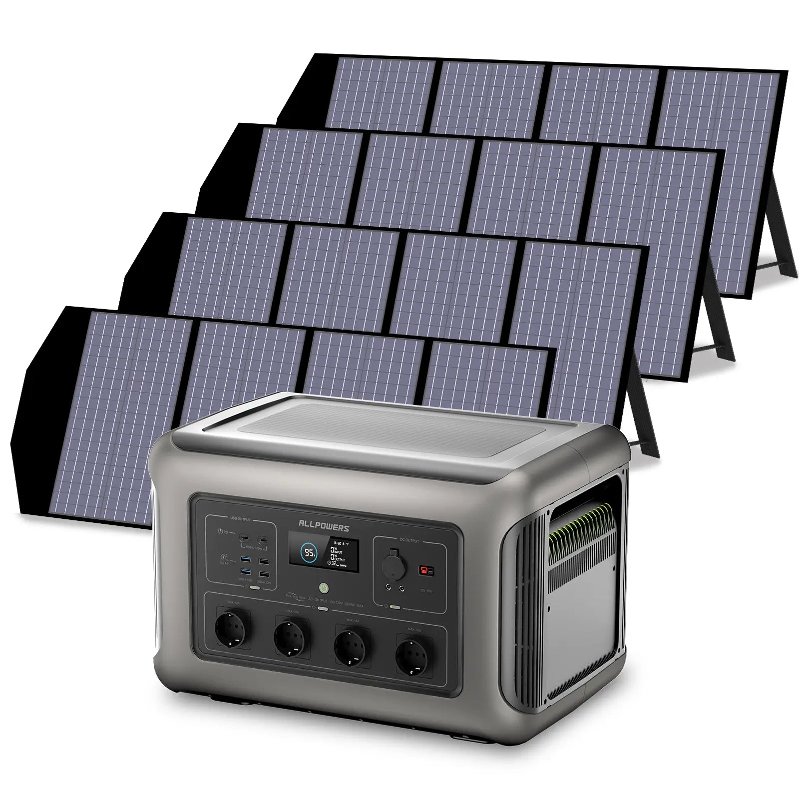 ALLPOWERS 3500W Generatore Solare (R3500 + SP029 140W Pannello Solare)