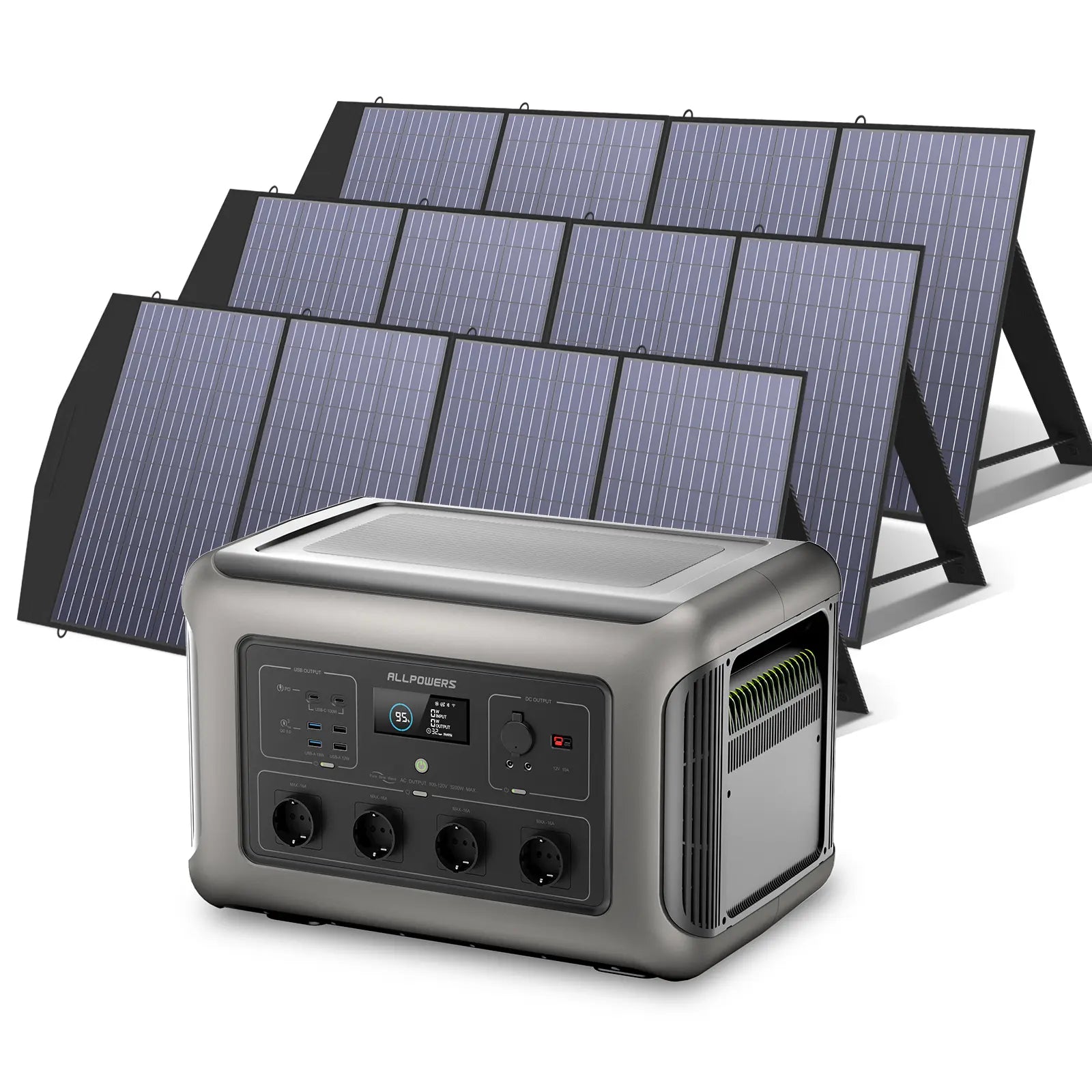 ALLPOWERS 3500W Generatore Solare (R3500 + SP033 200W Pannello Solare)