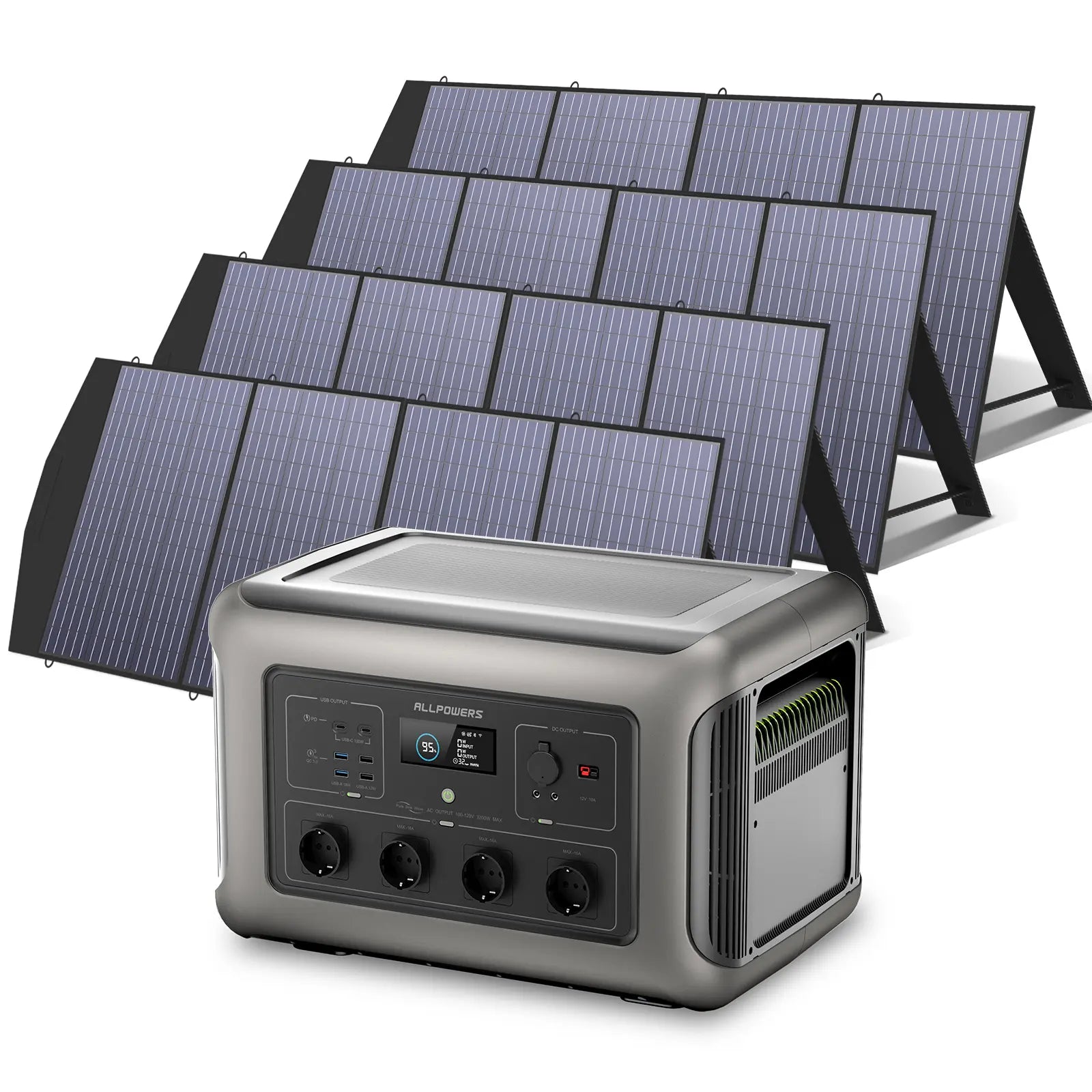 ALLPOWERS 3500W Generatore Solare (R3500 + SP033 200W Pannello Solare)