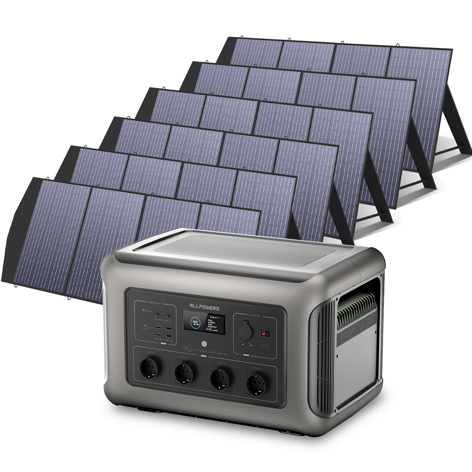 ALLPOWERS 3500W Generatore Solare (R3500 + SP033 200W Pannello Solare)