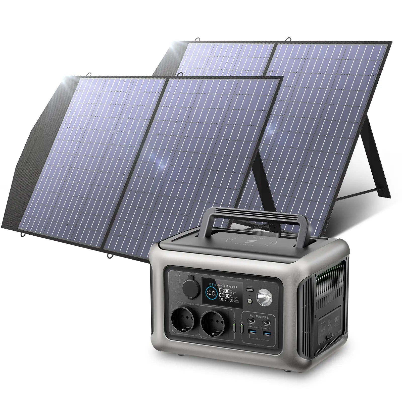ALLPOWERS Kit Generatore Solare 600W (R600 + SP027 100W Pannello Solare)