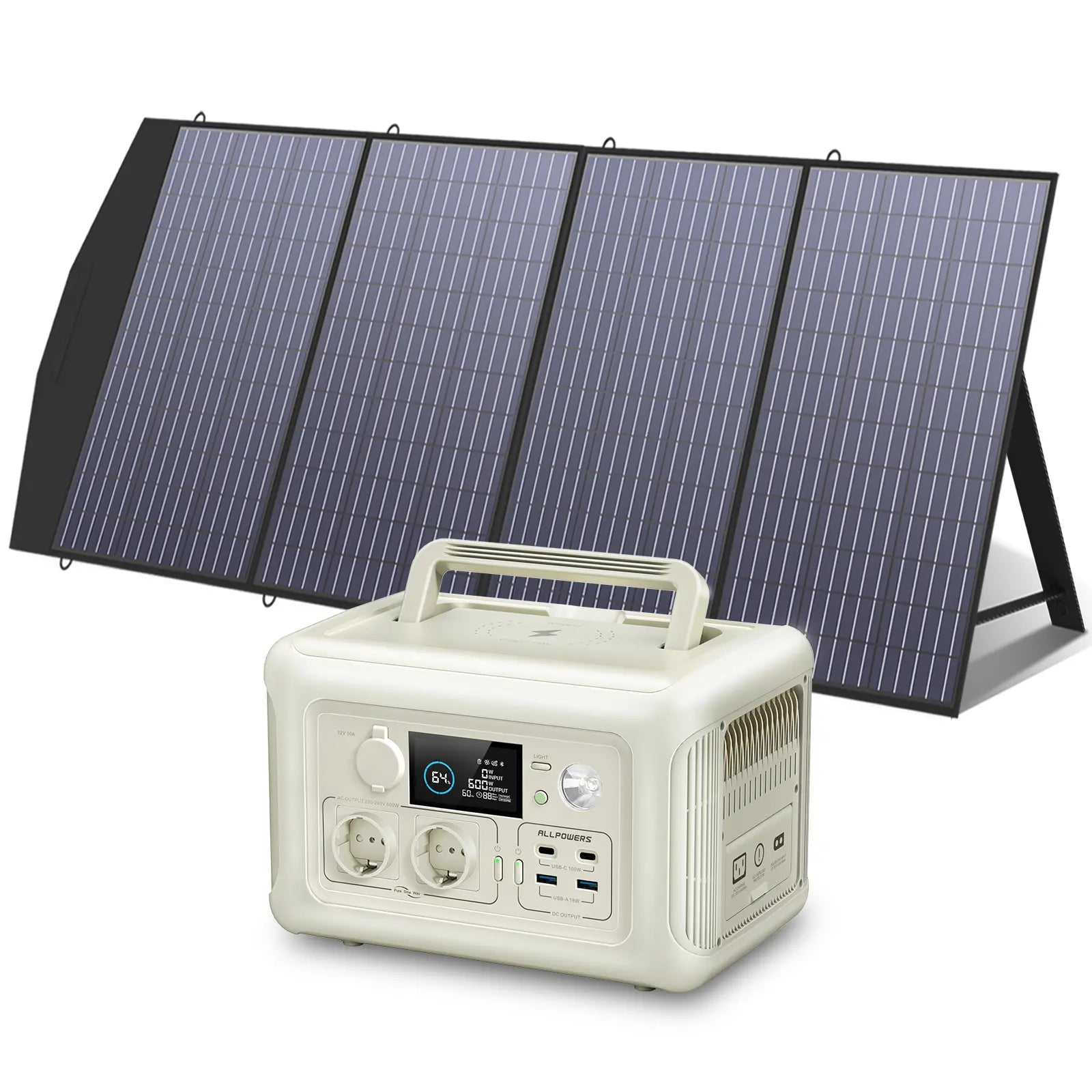 ALLPOWERS Kit Generatore Solare 600W (R600 + SP033 200W Pannello Solare)