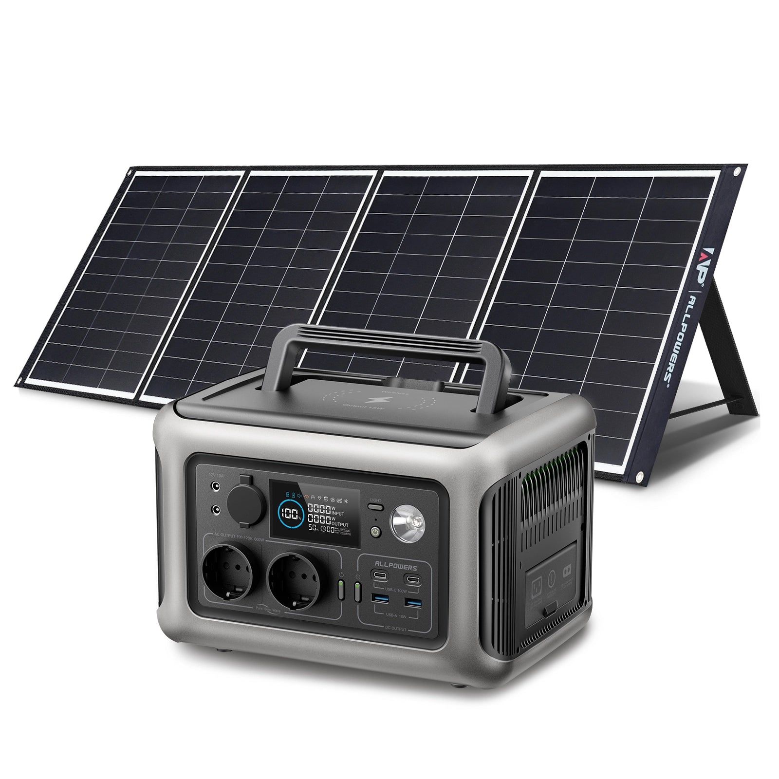ALLPOWERS Kit Generatore Solare 600W (R600 + SP035 200W Pannello Solare)