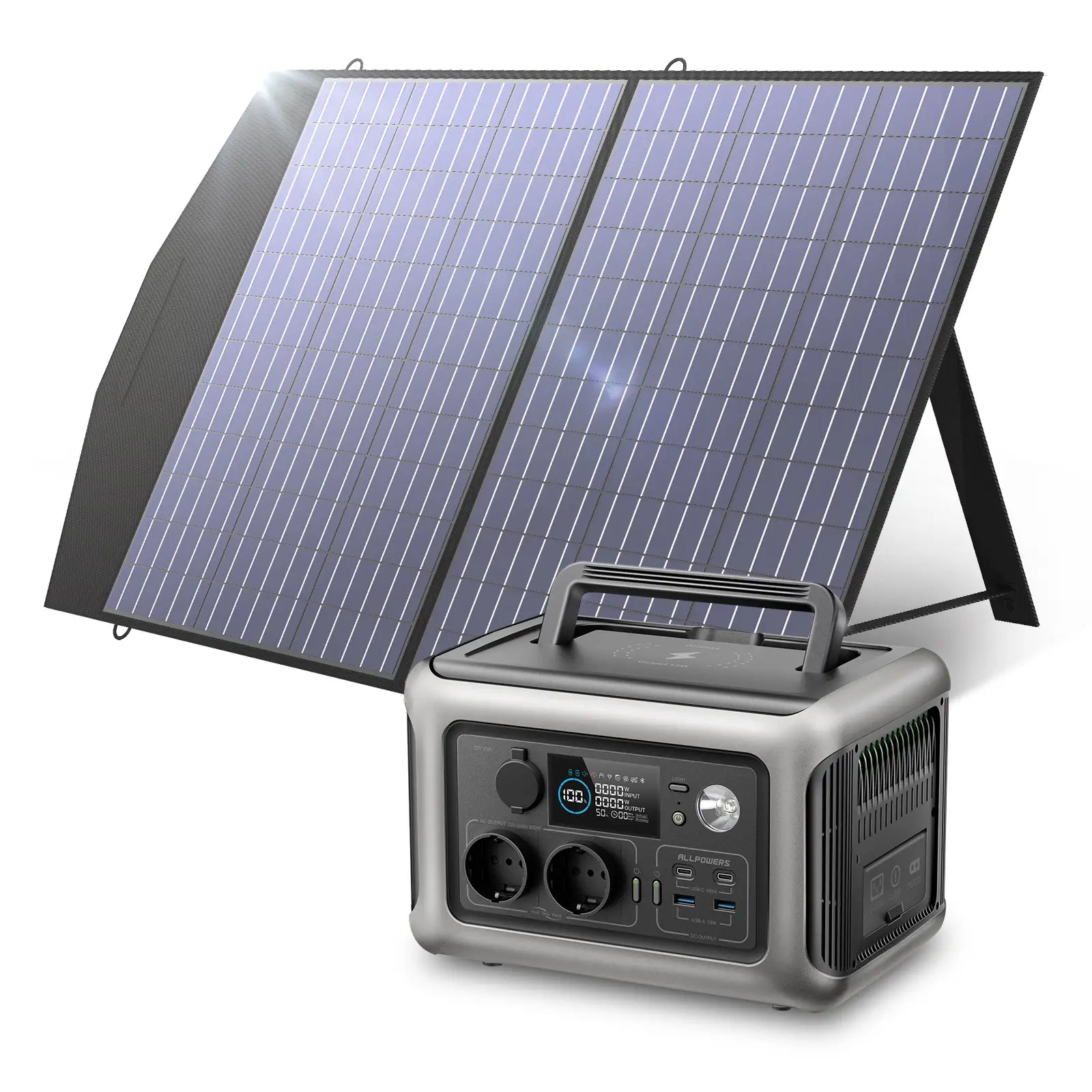 ALLPOWERS Kit Generatore Solare 600W (R600 + SP027 100W Pannello Solare)