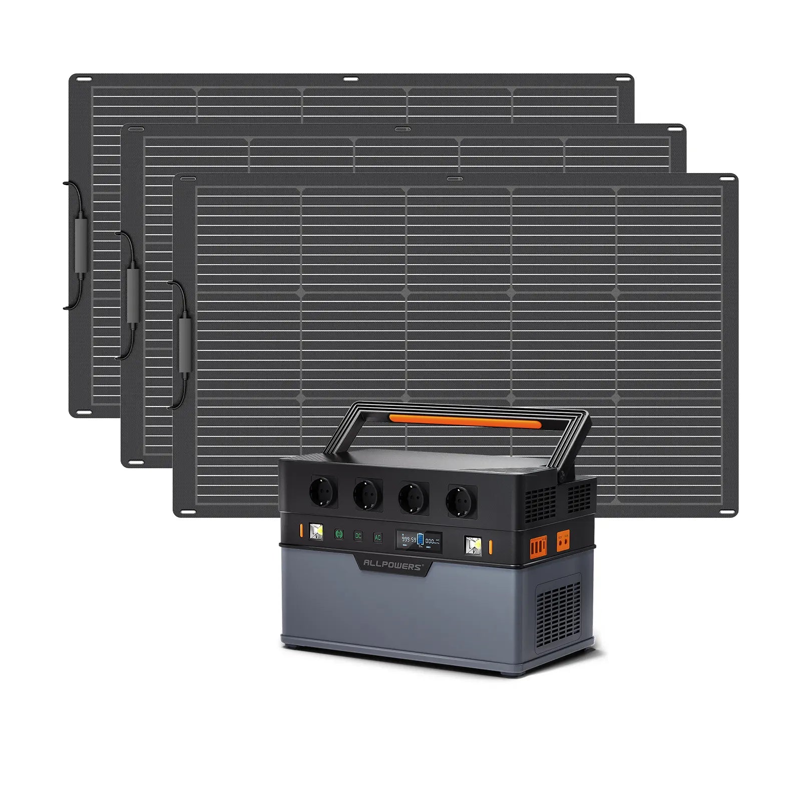 ALLPOWERS Kit Generatore Solare 1500W (S1500 + SF100 100W Pannello Solare Flessibile)