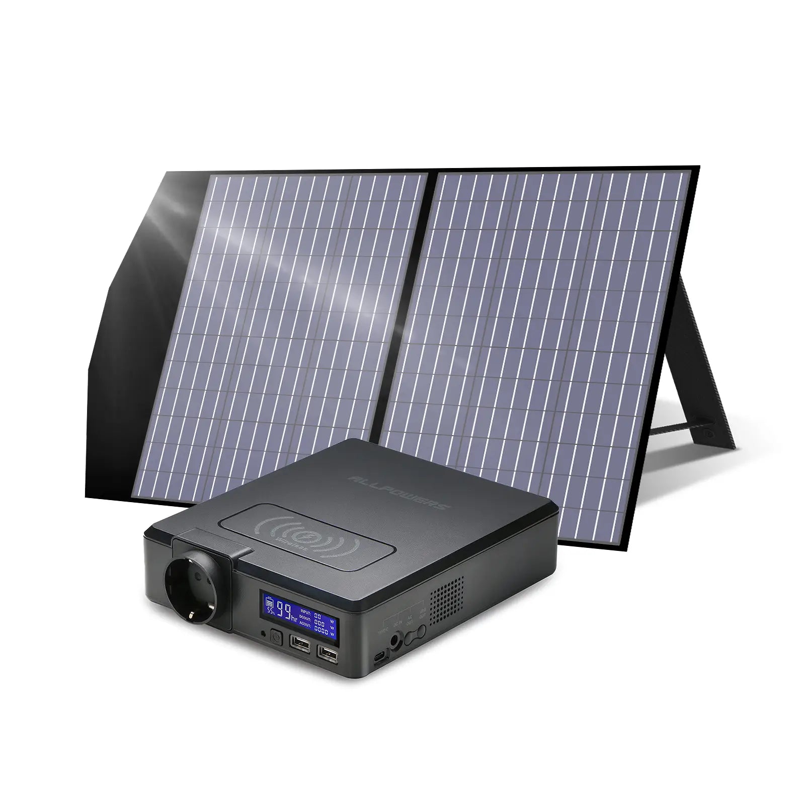 ALLPOWERS Kit Generatore Solare 200W (S200 + SP027 100W Pannello Solare)