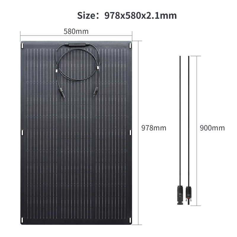 ALLPOWERS Kit Generatore Solare 2400W (S2000 Pro + SF100 100W Pannello Solare Flessibile)